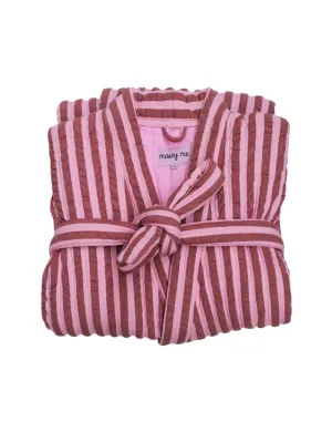 Sundae Seersucker Quilted Robe