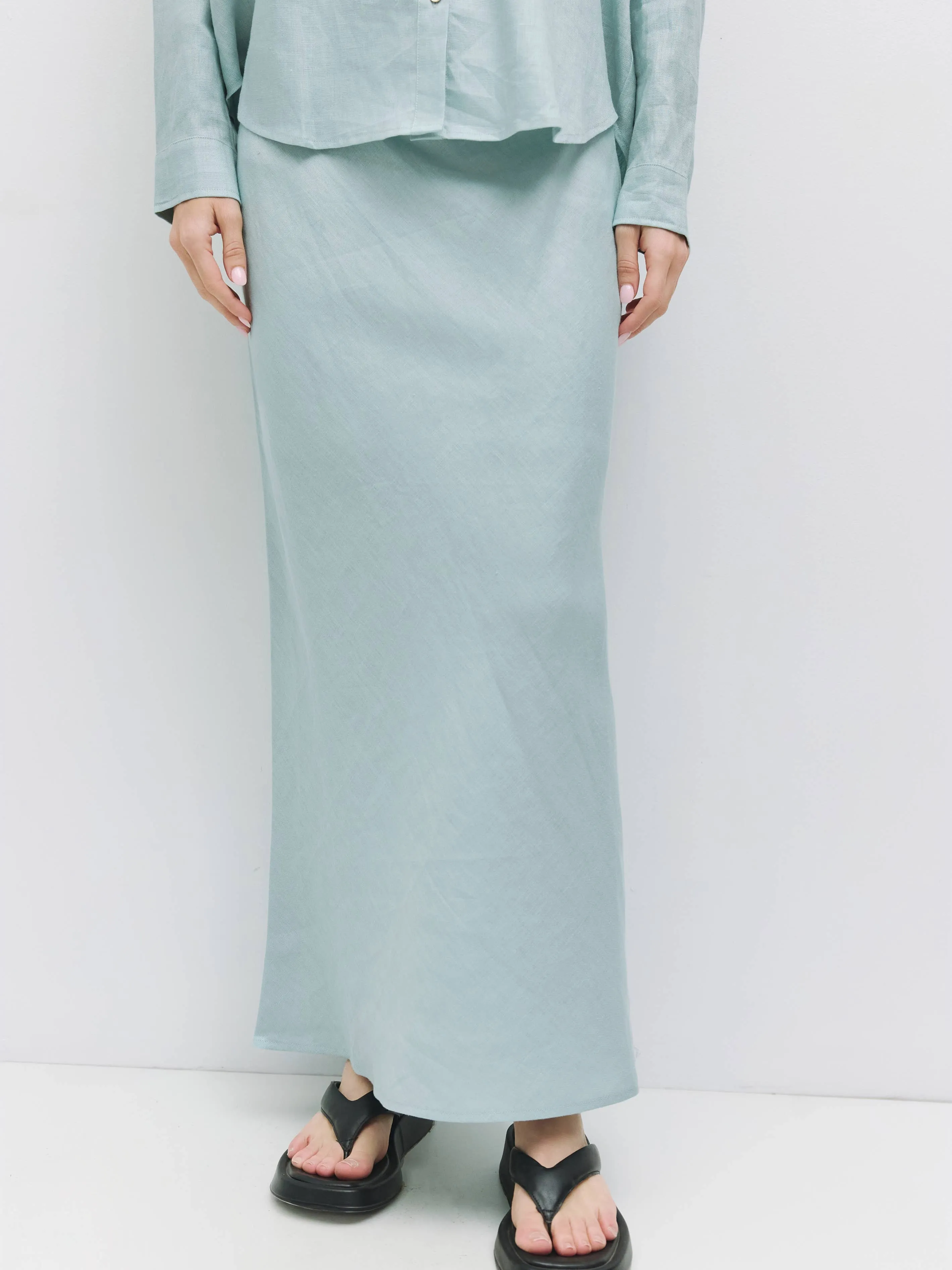 The Andie Skirt | Linen Maxi Skirt
