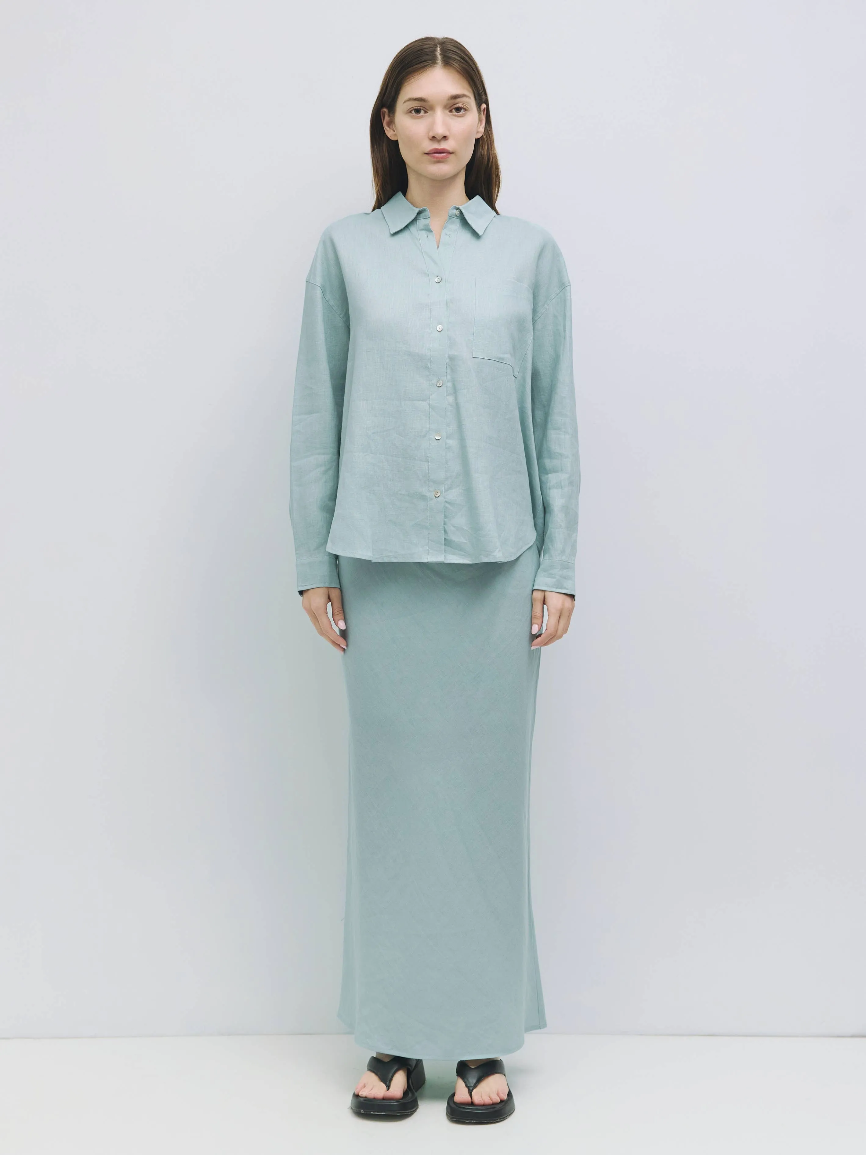 The Andie Skirt | Linen Maxi Skirt