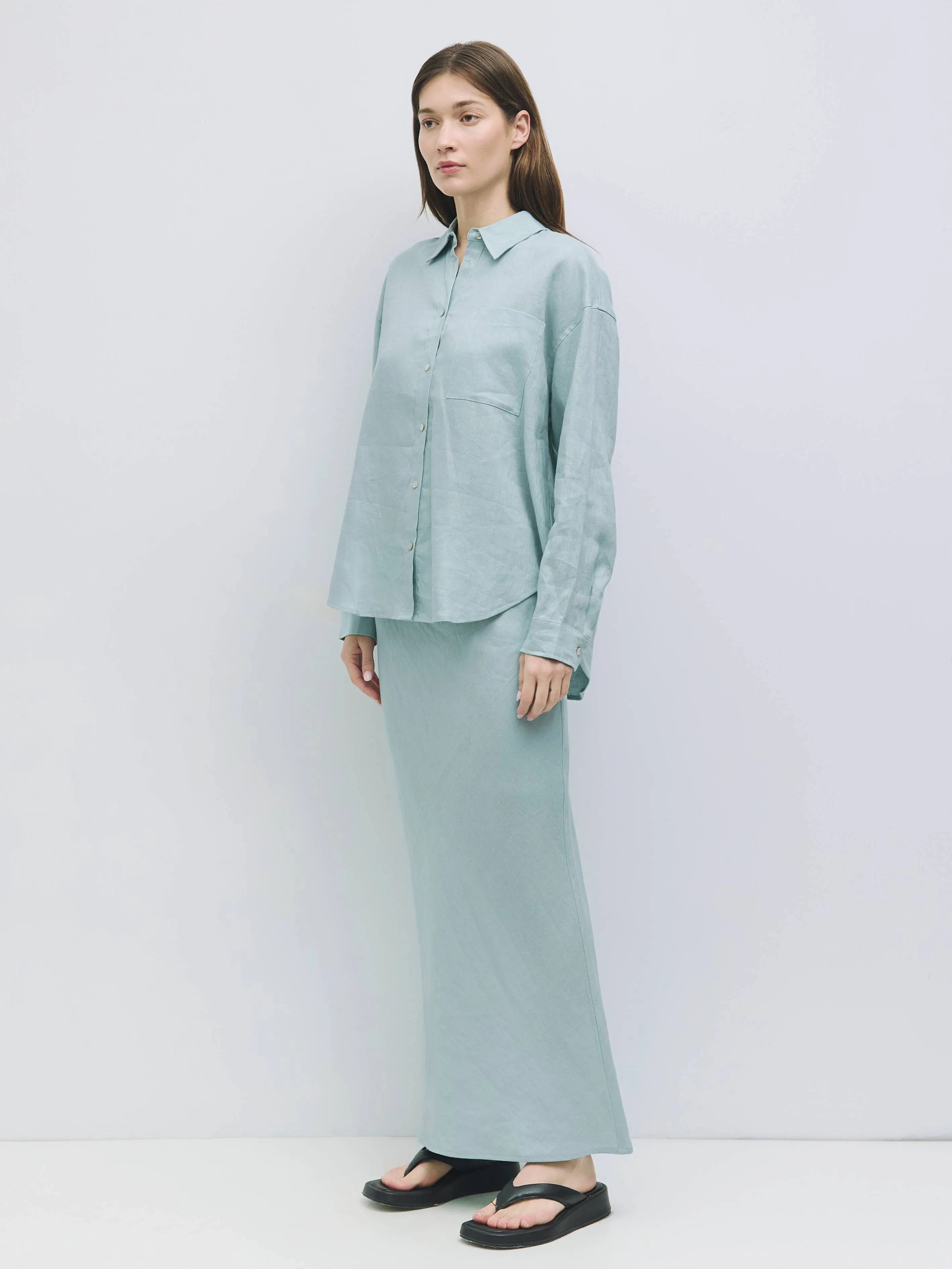 The Andie Skirt | Linen Maxi Skirt