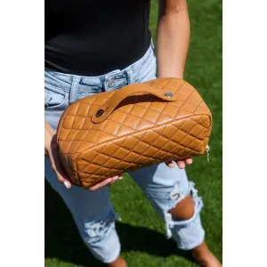 The Aurora Quilted Makeup & Travel Organizer