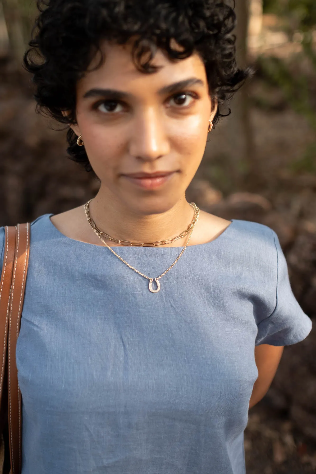 The Linen Boat Neck Top