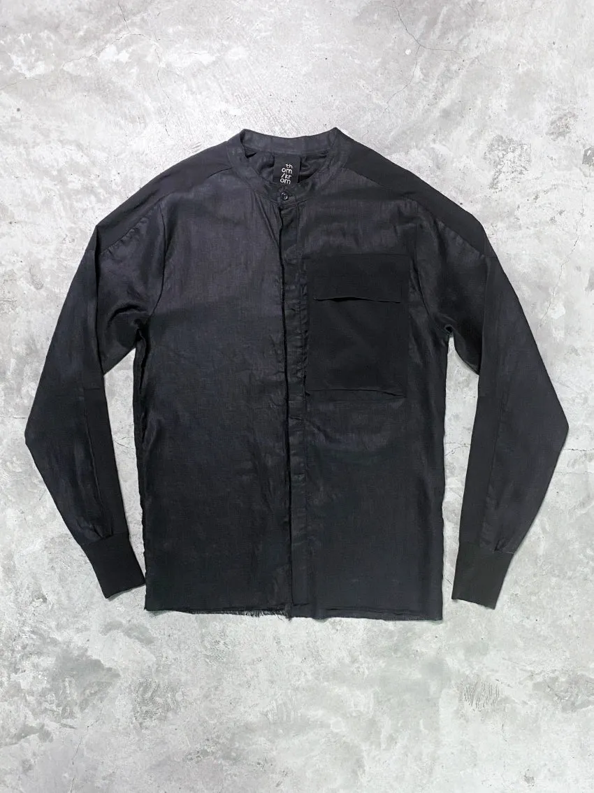 Thom Krom Distressed Pocket LS Shirt