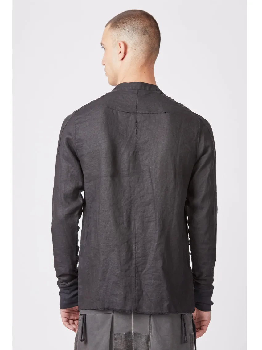 Thom Krom Distressed Pocket LS Shirt
