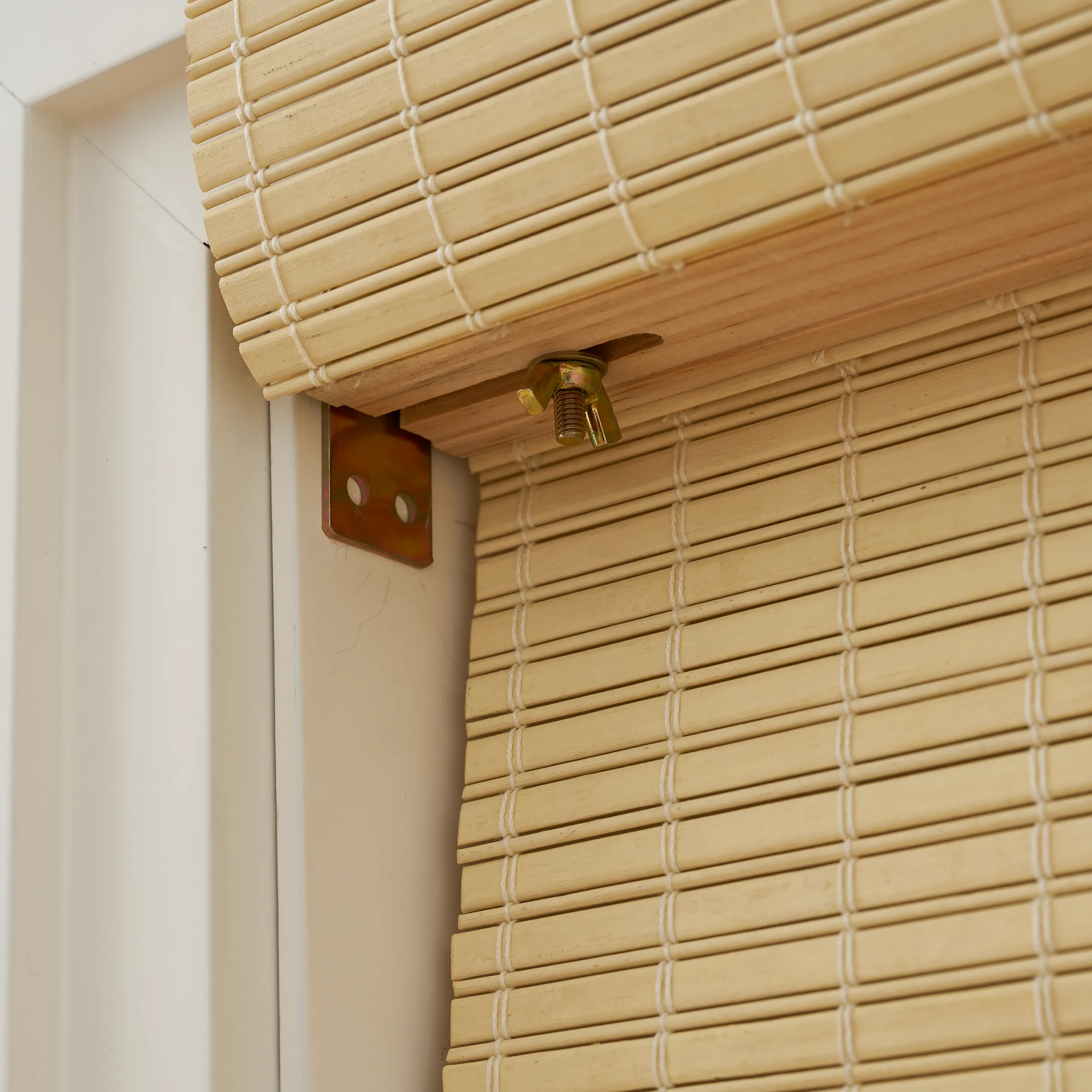 Tina Woven Bamboo Shade| Off White