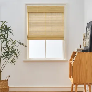 Tina Woven Bamboo Shade| Off White