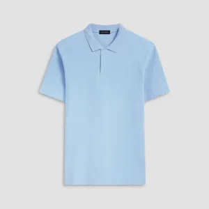 Towelling French Terry Johnny Collar Polo