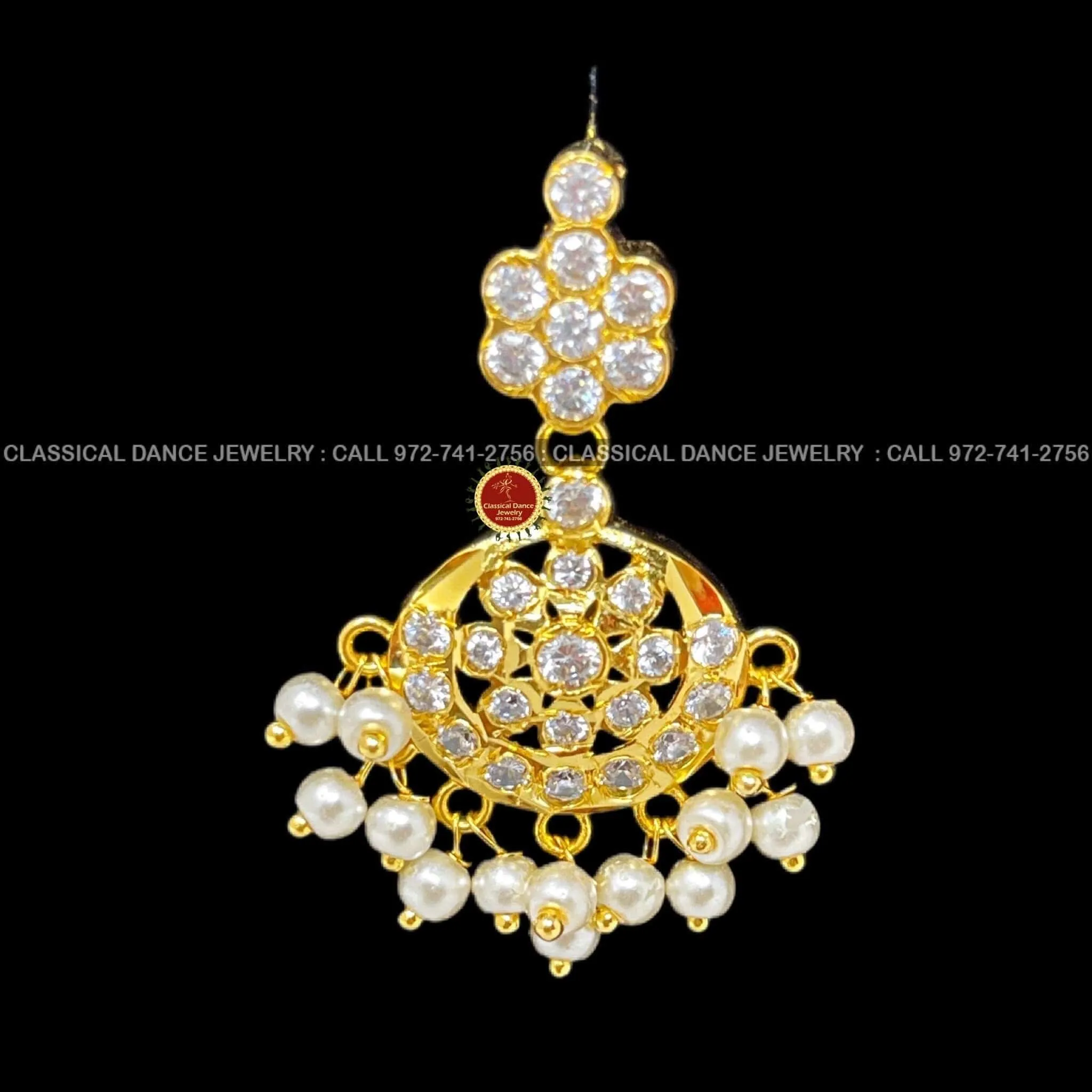 Traditional Simple WHITE STONE Addiga necklace Pearls Temple Indian Jewelry | Bharatnatyam Kuchipudi Weddings | Classical Dance Jewelry