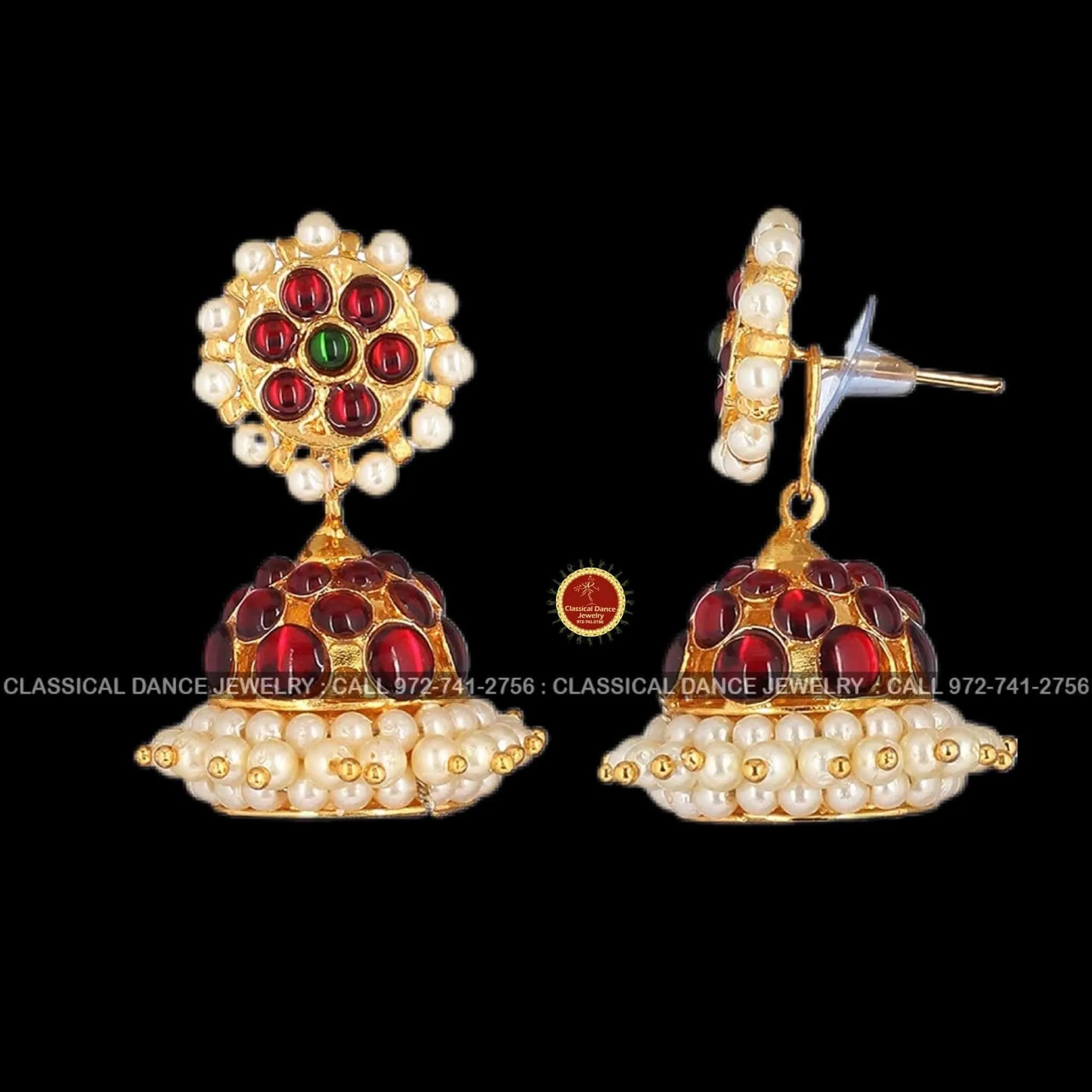 Traditional Temple Kempu Naan Patti Mango Indian Jewelry | Bharatnatyam Kuchipudi Parties Engagement Weddings | Classical Dance Jewelry