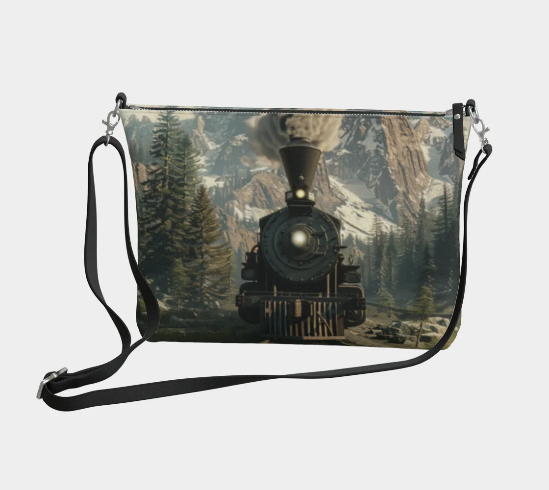 Train 2 Vegan Leather Crossbody Purse