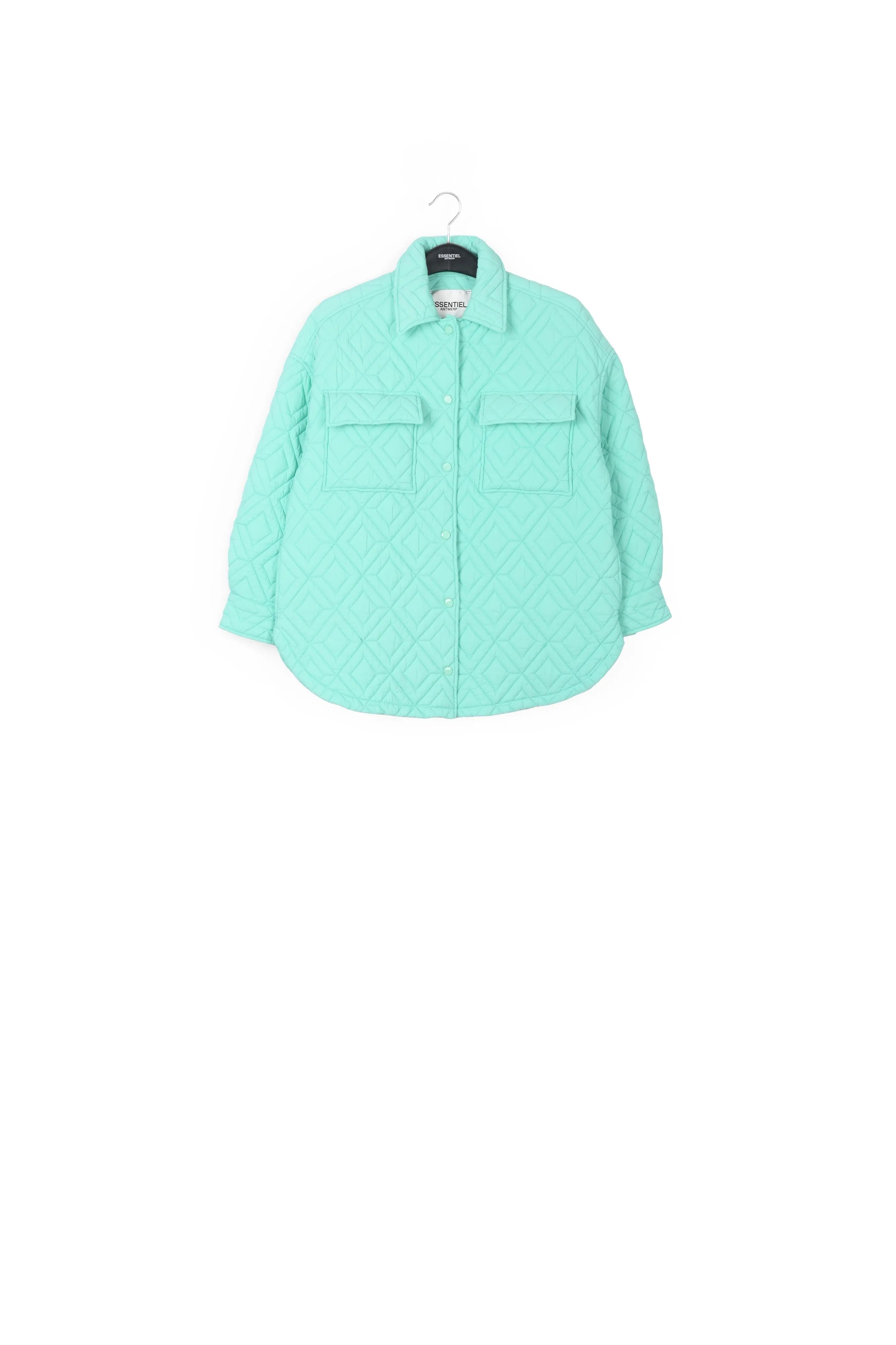 Turquoise quilted jacket