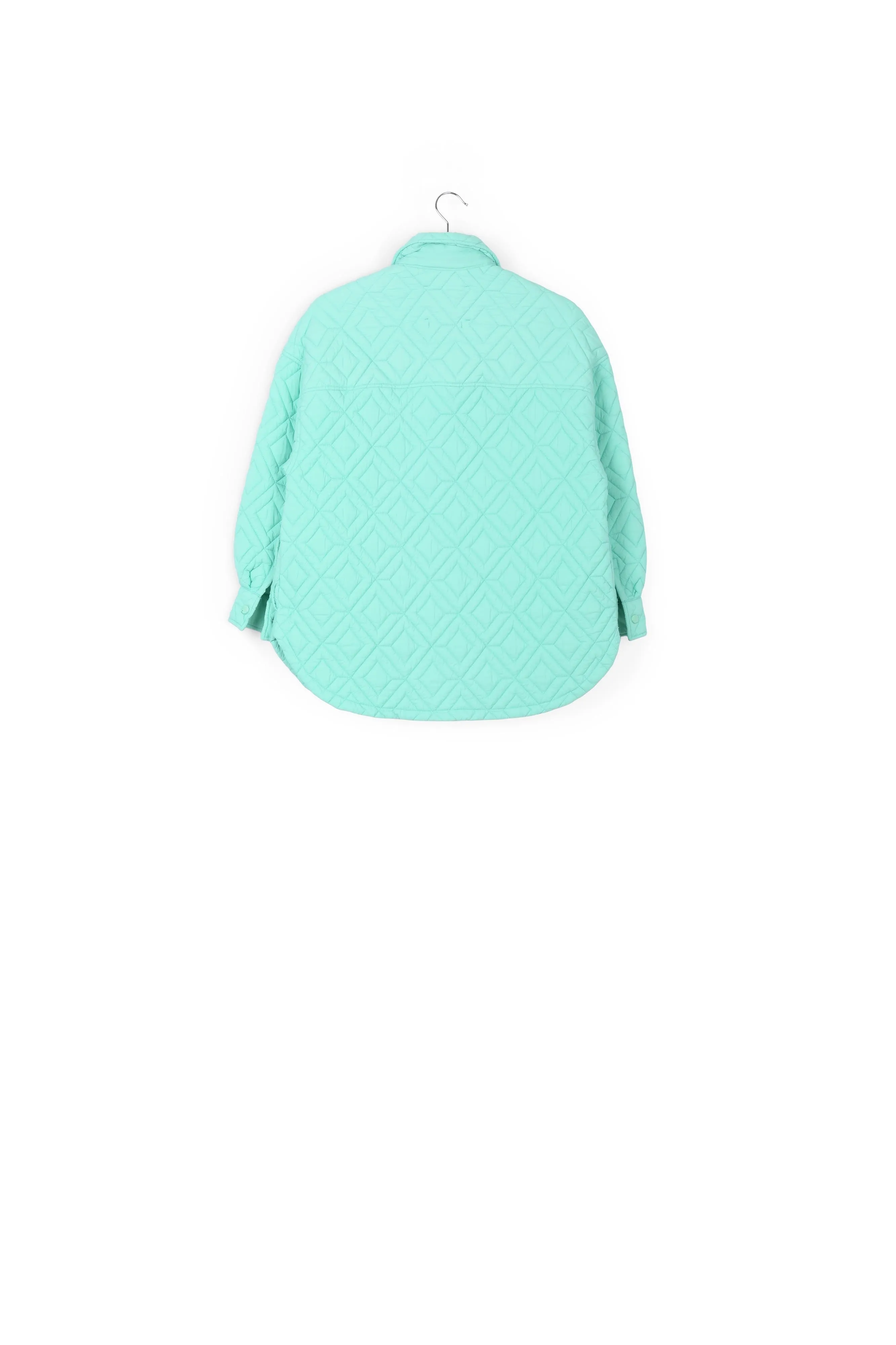 Turquoise quilted jacket