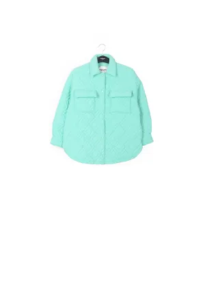 Turquoise quilted jacket