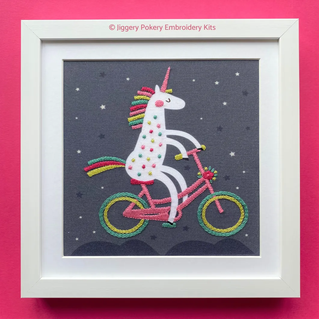 Unicorn embroidery kit