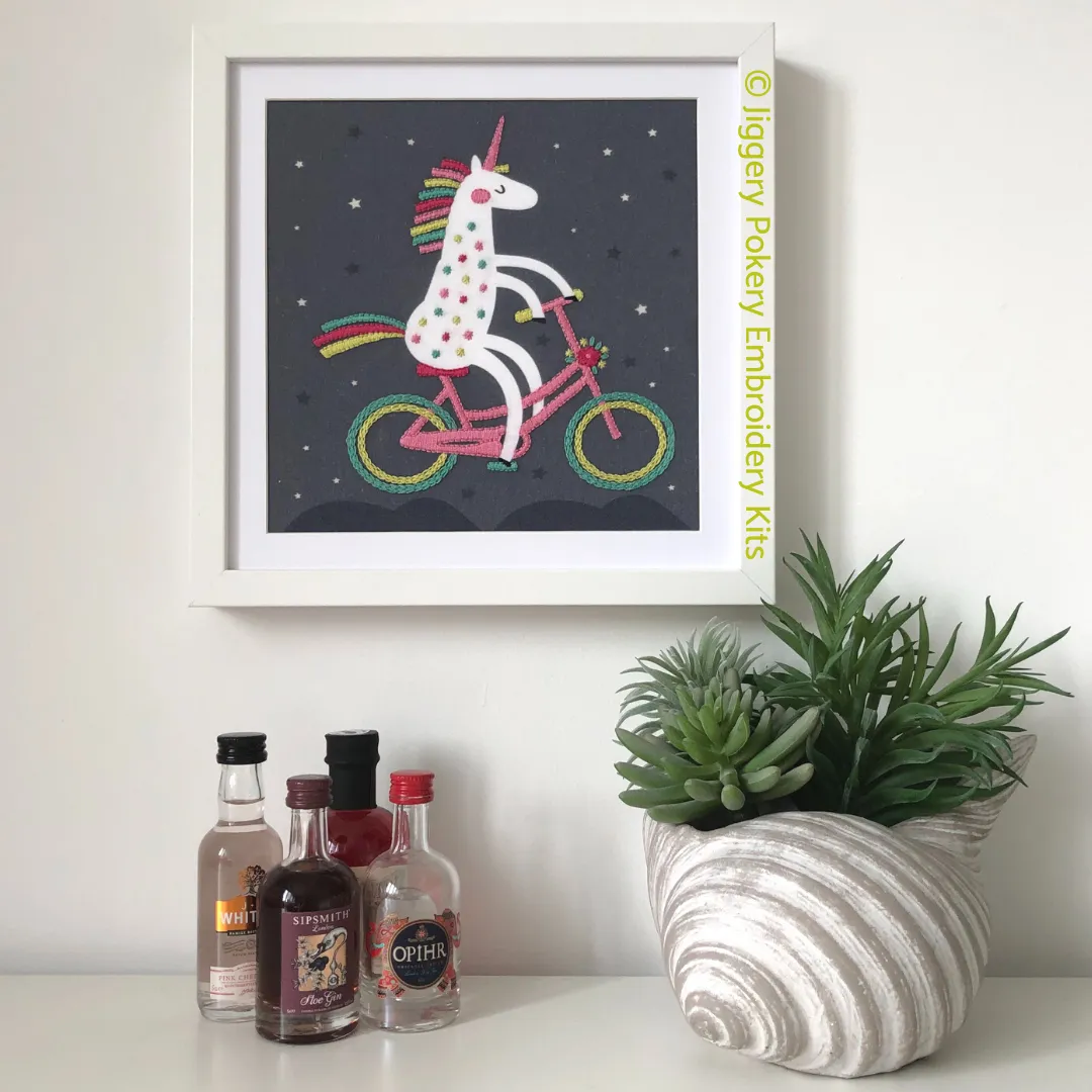 Unicorn embroidery kit