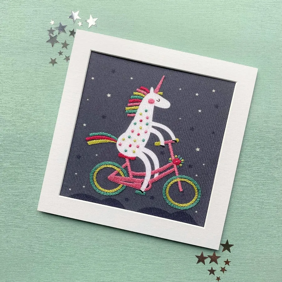 Unicorn embroidery kit