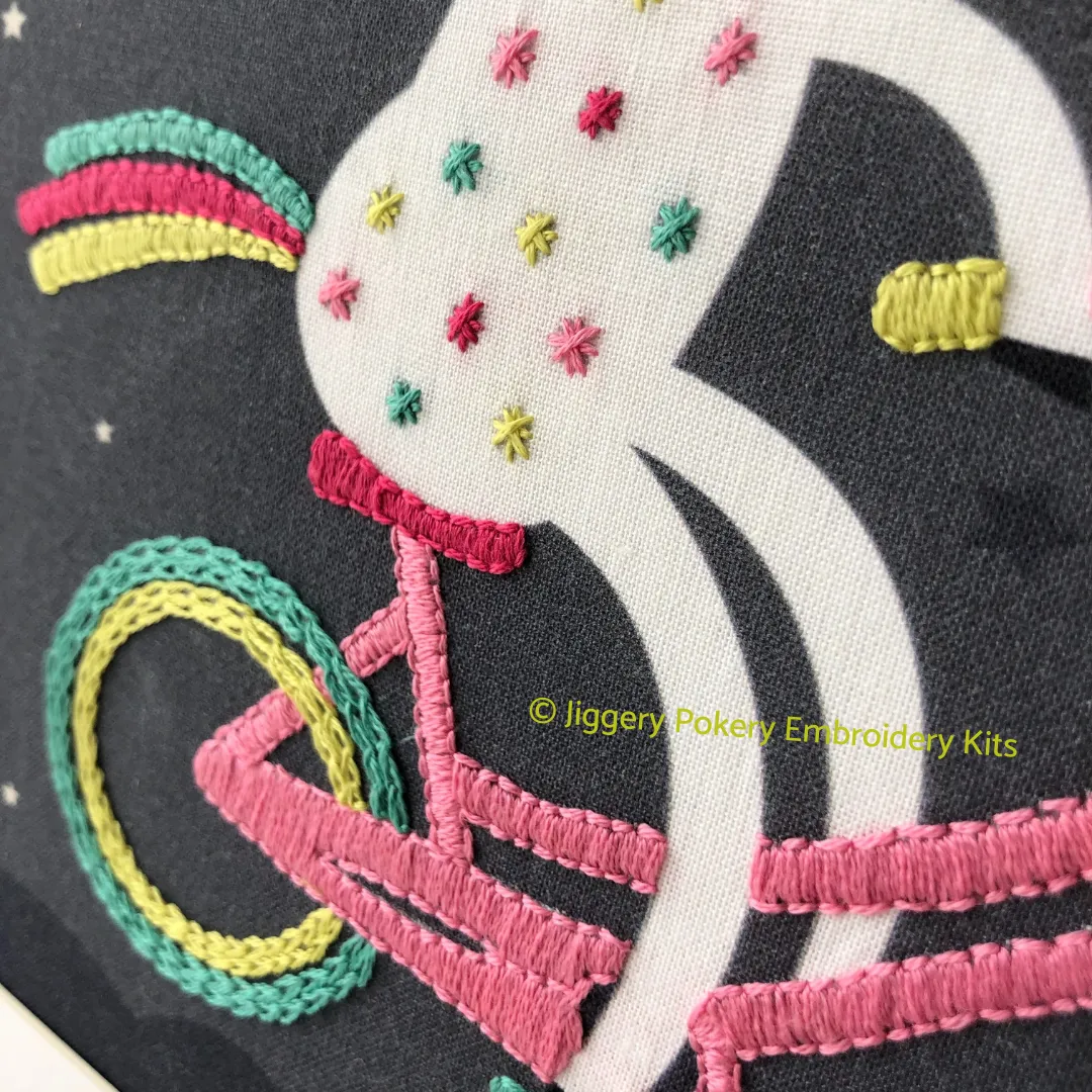 Unicorn embroidery kit