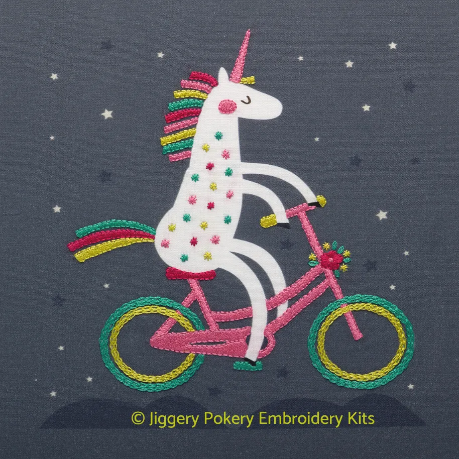 Unicorn embroidery kit