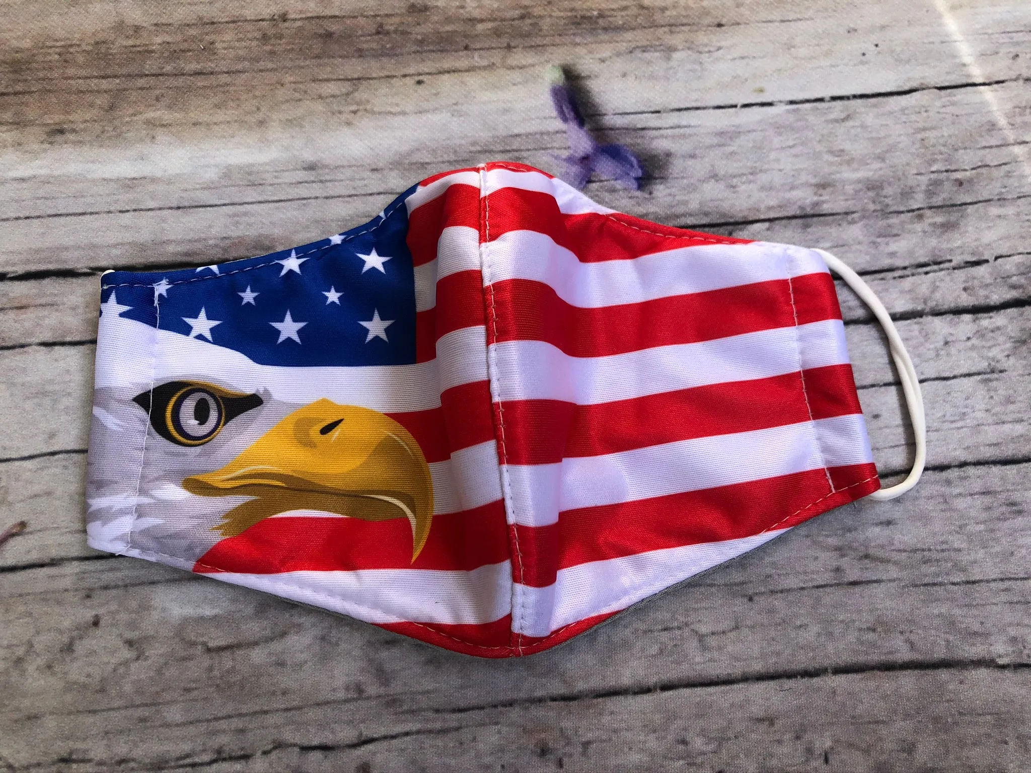 USA print with eagle on American flag mask for adult
