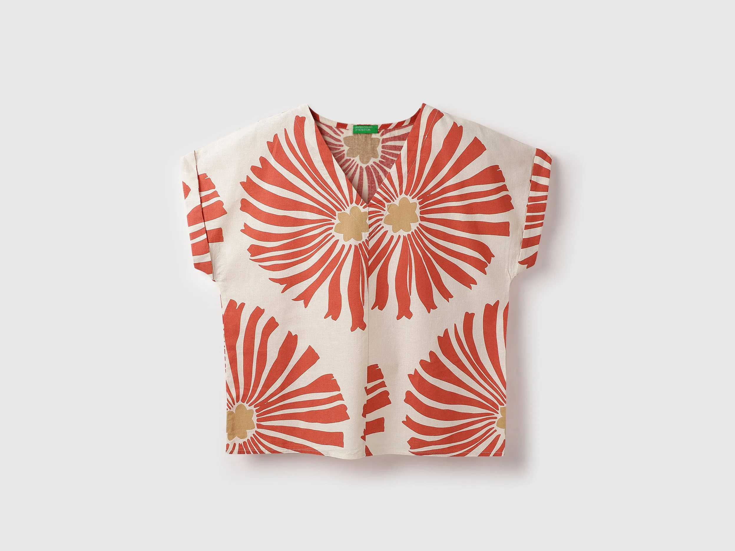 V-Neck Printed Regular Top