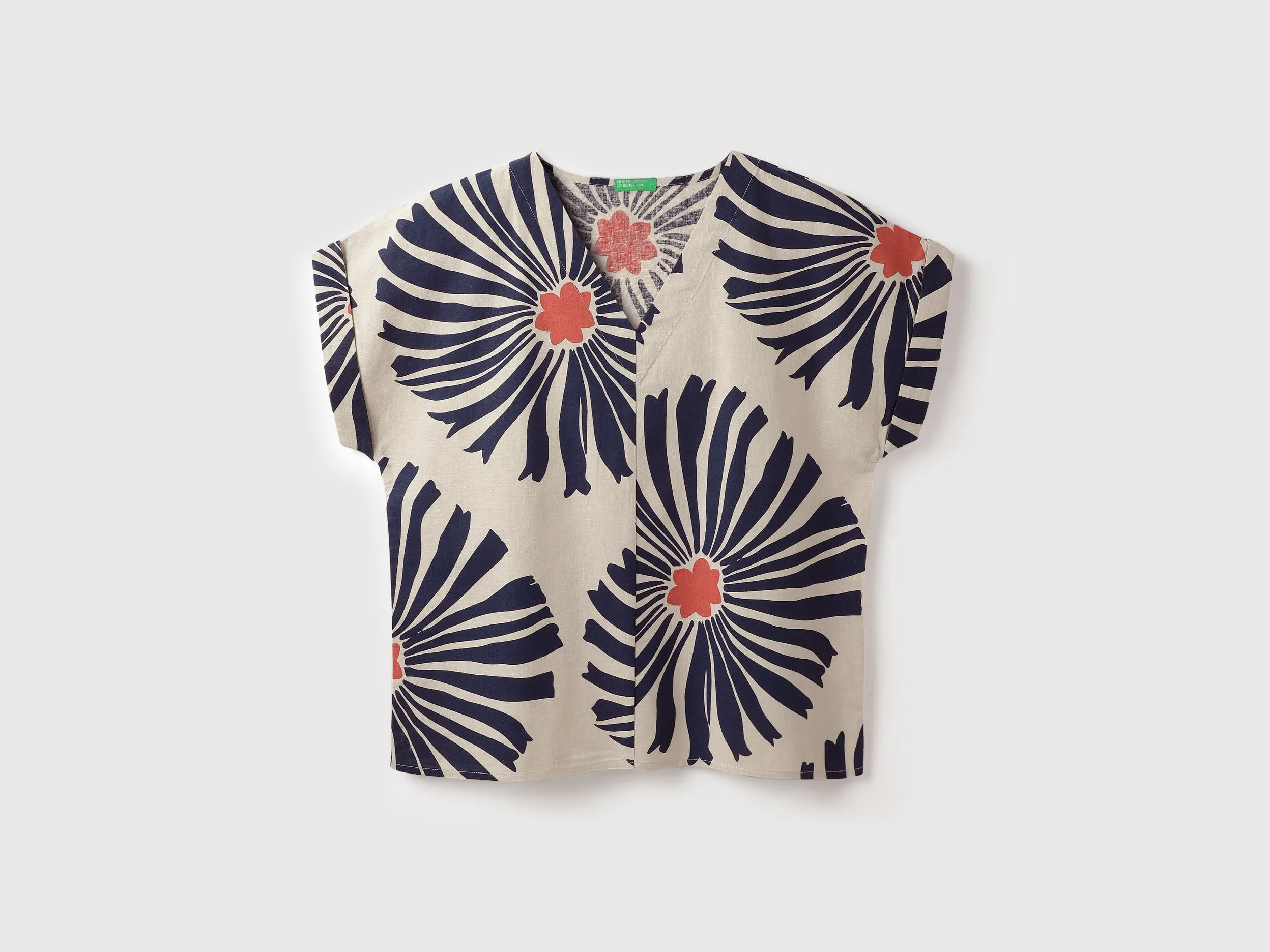 V-Neck Printed Regular Top