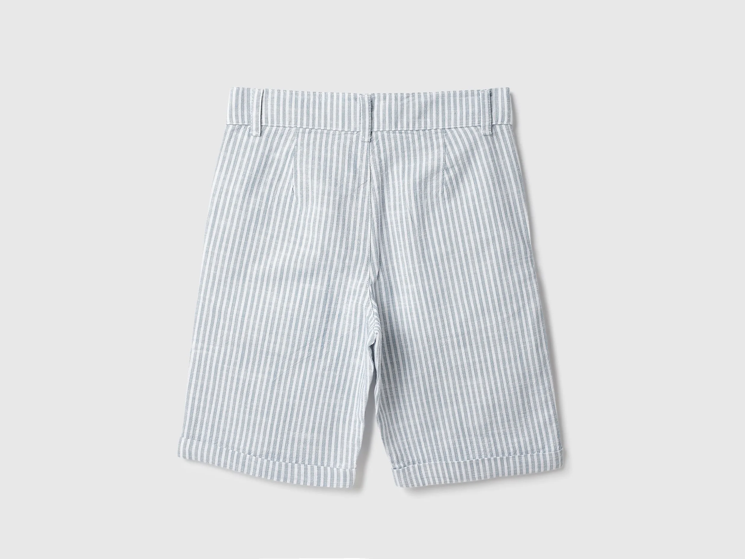 Vertical Stripes Regular Fit Casual Shorts