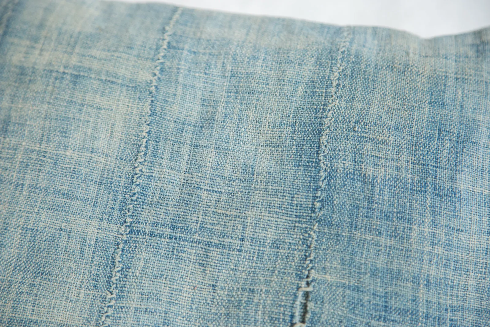 Vintage Light Blue Indigo Pillow