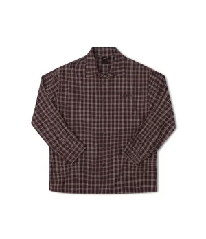 VIVIAN CHECK LS SHIRT - BROWN