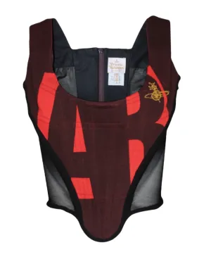 Vivienne Westwood "Active Resistance" Burgundy Corset,  SS06, US 6