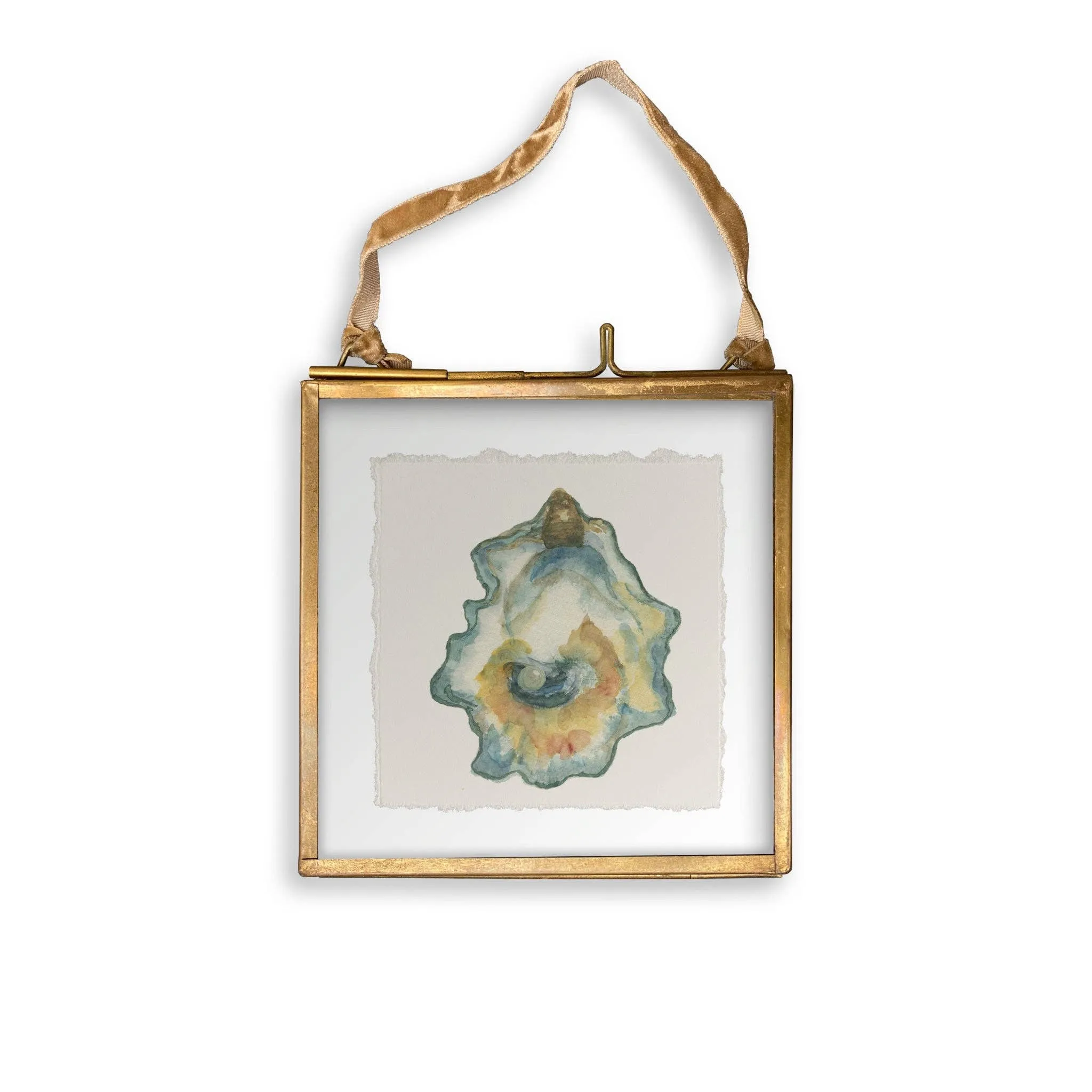 Watercolor Oyster: Dishtowel / -