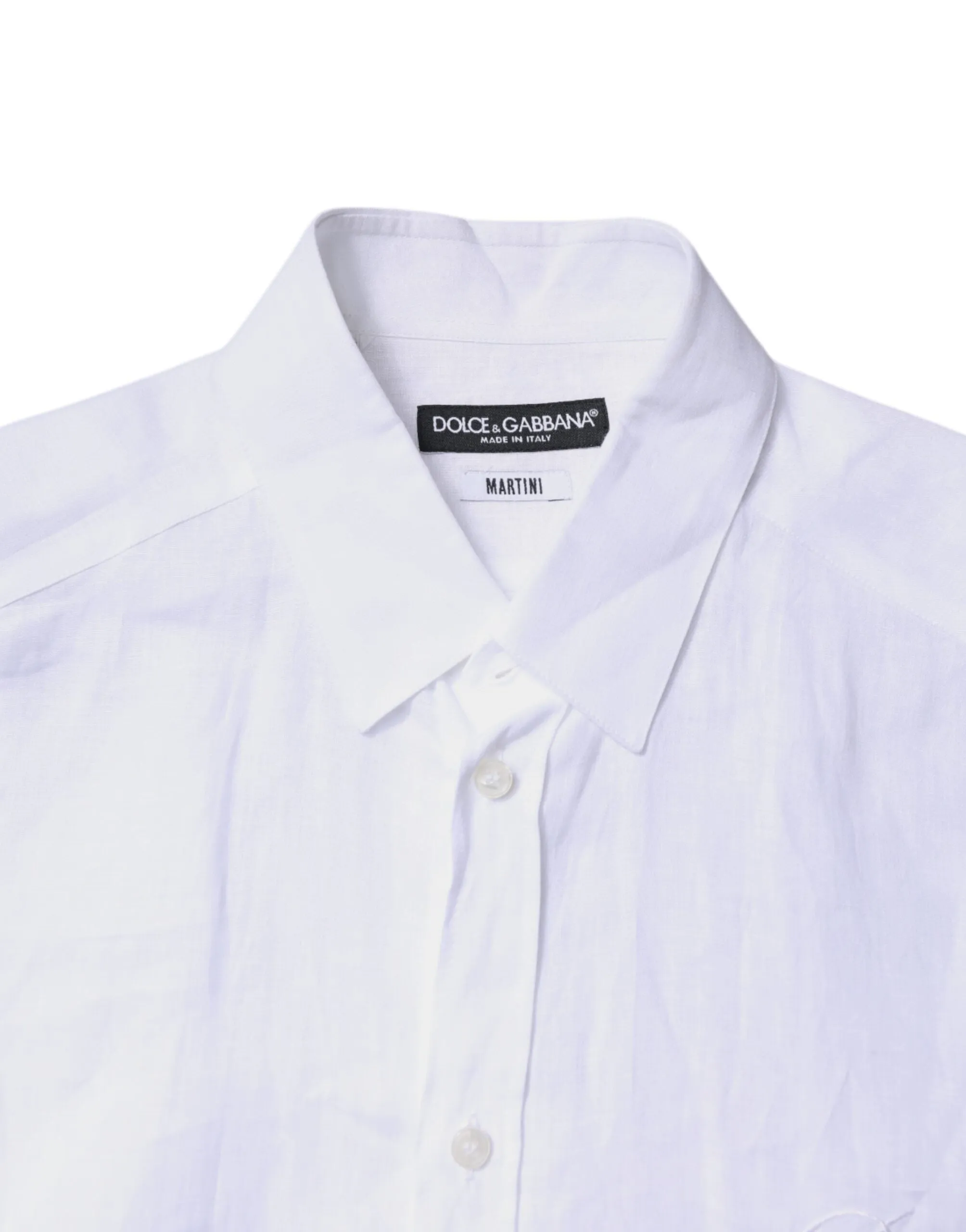 White Linen Martini Dress Formal Shirt