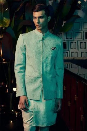 Winged Quilted Bandhgala Jacket