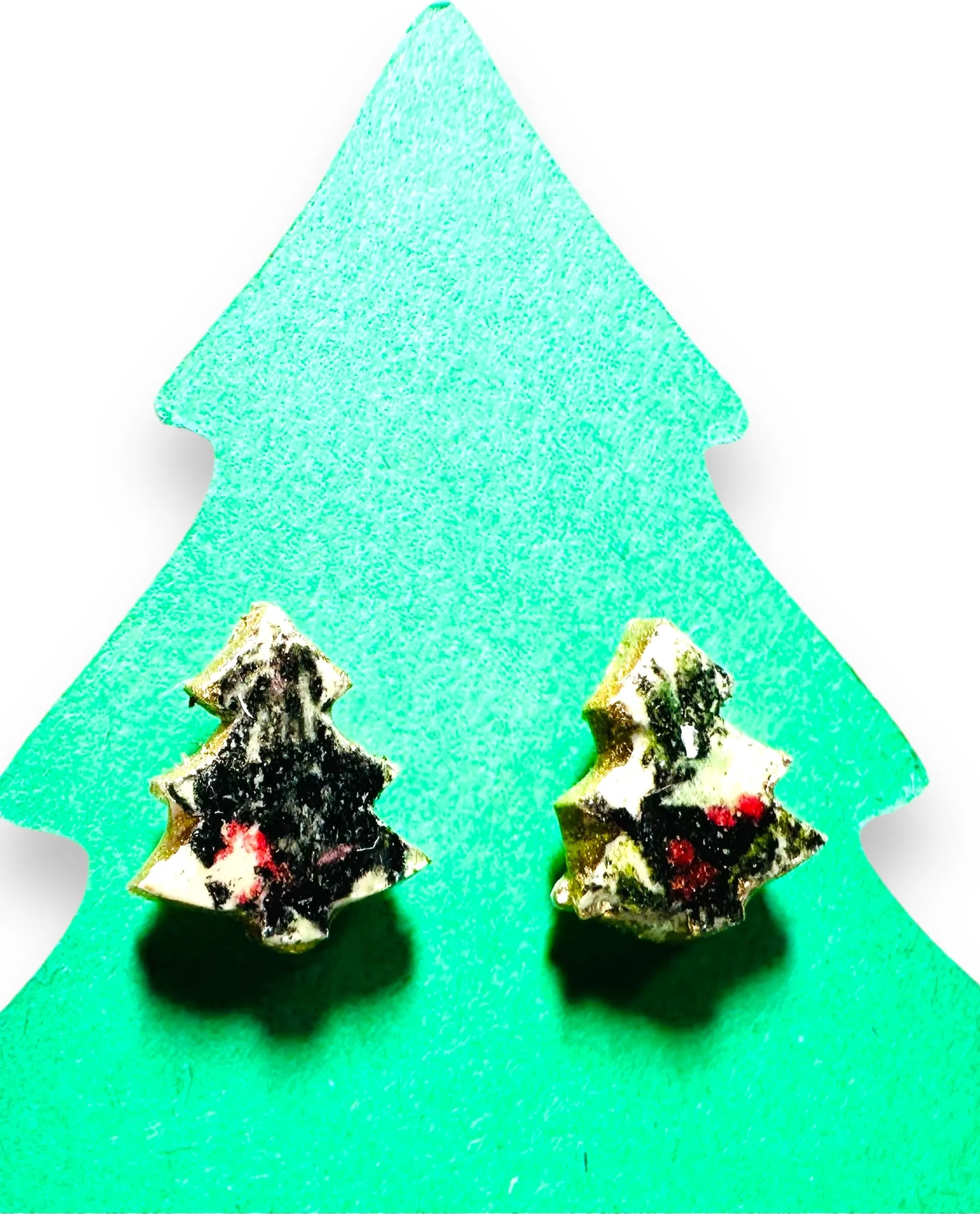 Winter Earrings/ Clay Earrings, Holiday Earrings/ Christmas Earrings- ON SALE only $8!