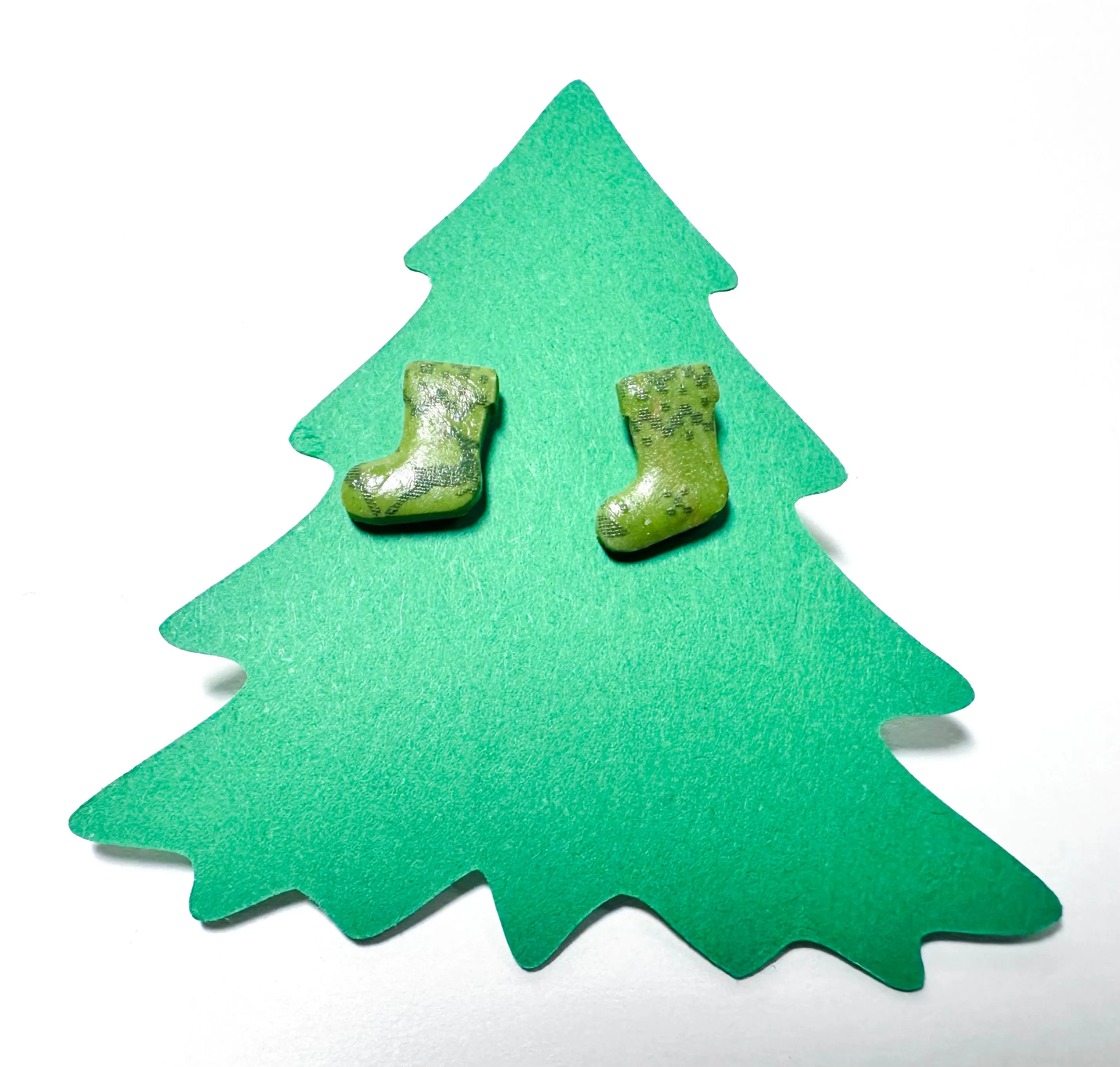 Winter Earrings/ Clay Earrings, Holiday Earrings/ Christmas Earrings- ON SALE only $8!