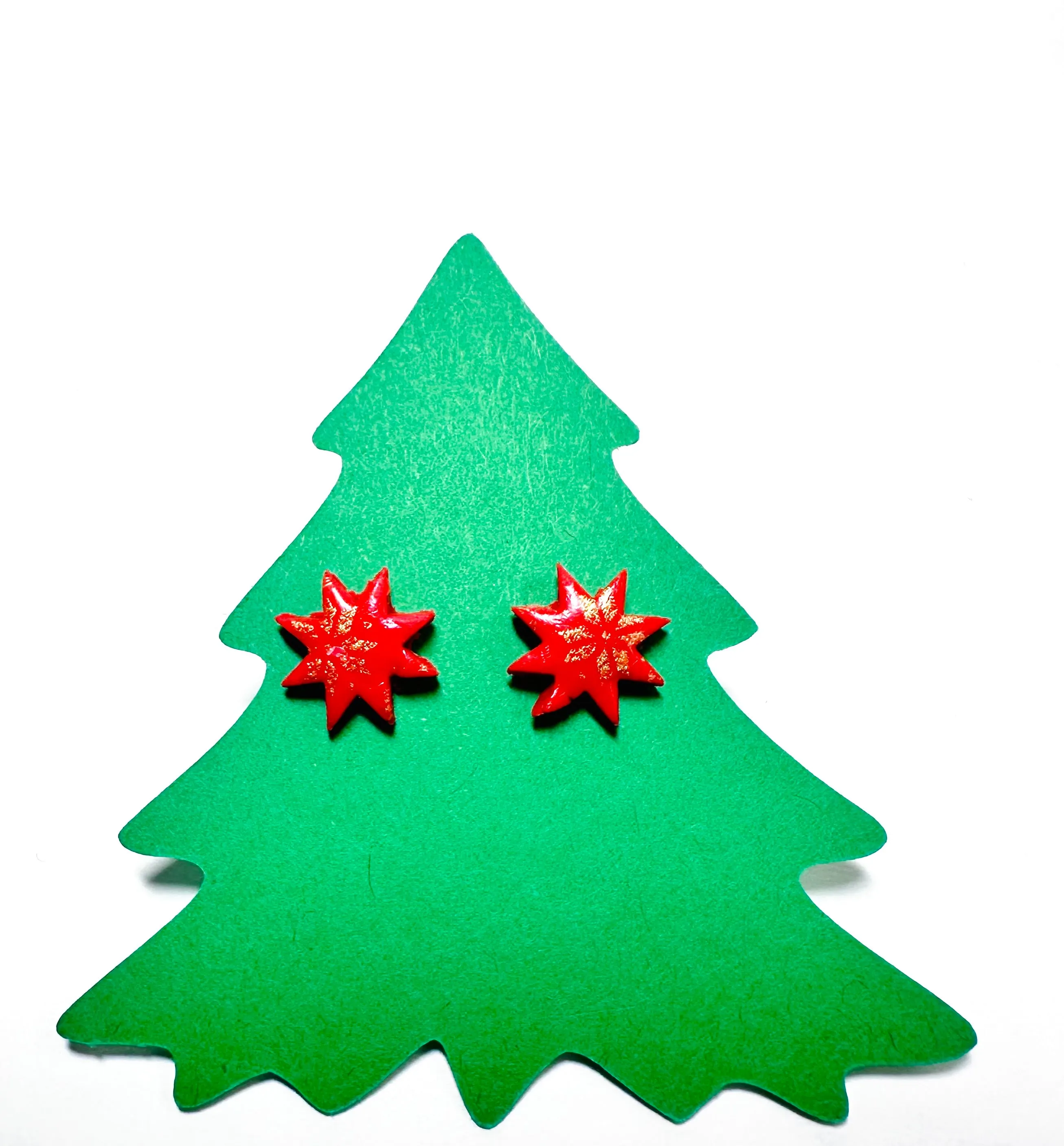 Winter Earrings/ Clay Earrings, Holiday Earrings/ Christmas Earrings- ON SALE only $8!