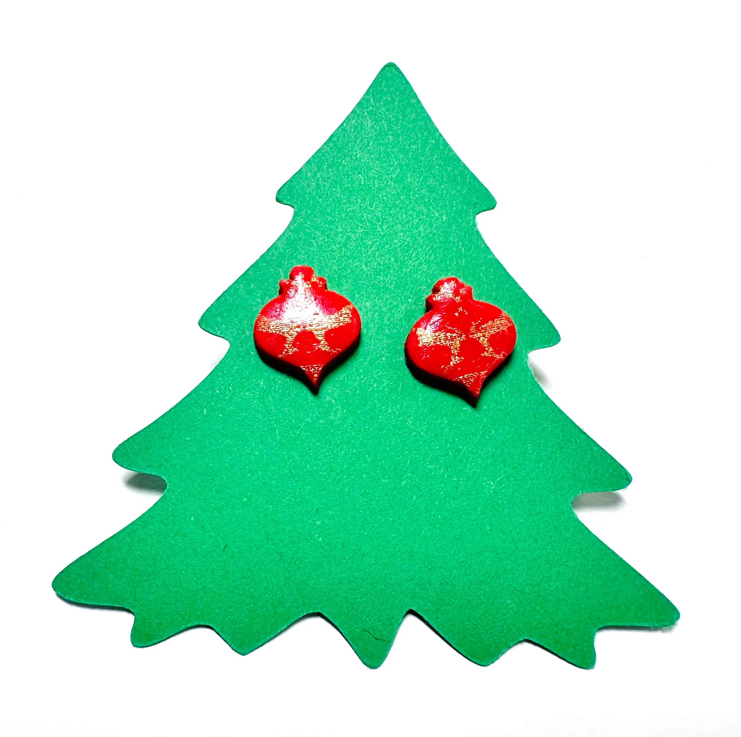 Winter Earrings/ Clay Earrings, Holiday Earrings/ Christmas Earrings- ON SALE only $8!