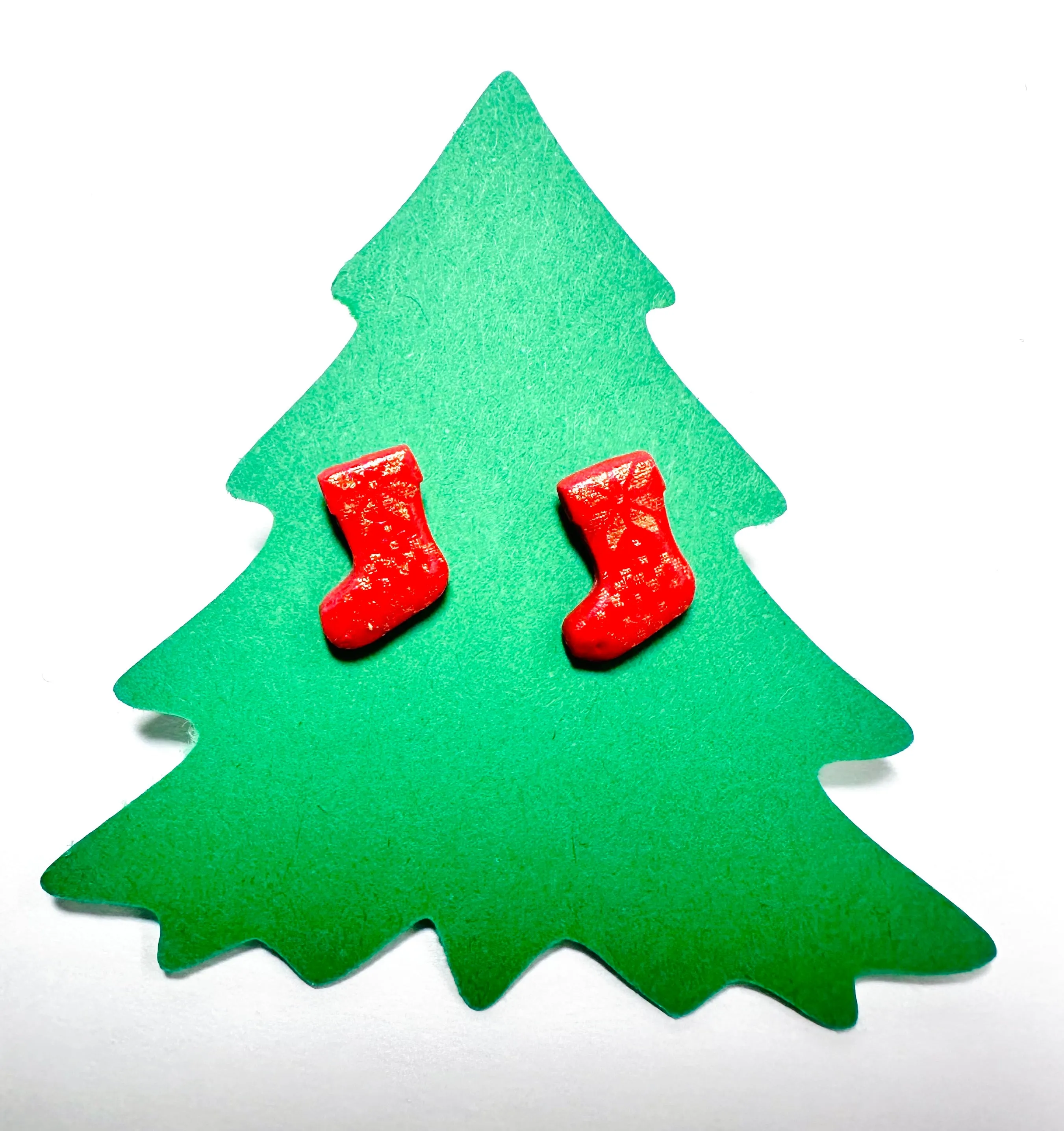 Winter Earrings/ Clay Earrings, Holiday Earrings/ Christmas Earrings- ON SALE only $8!