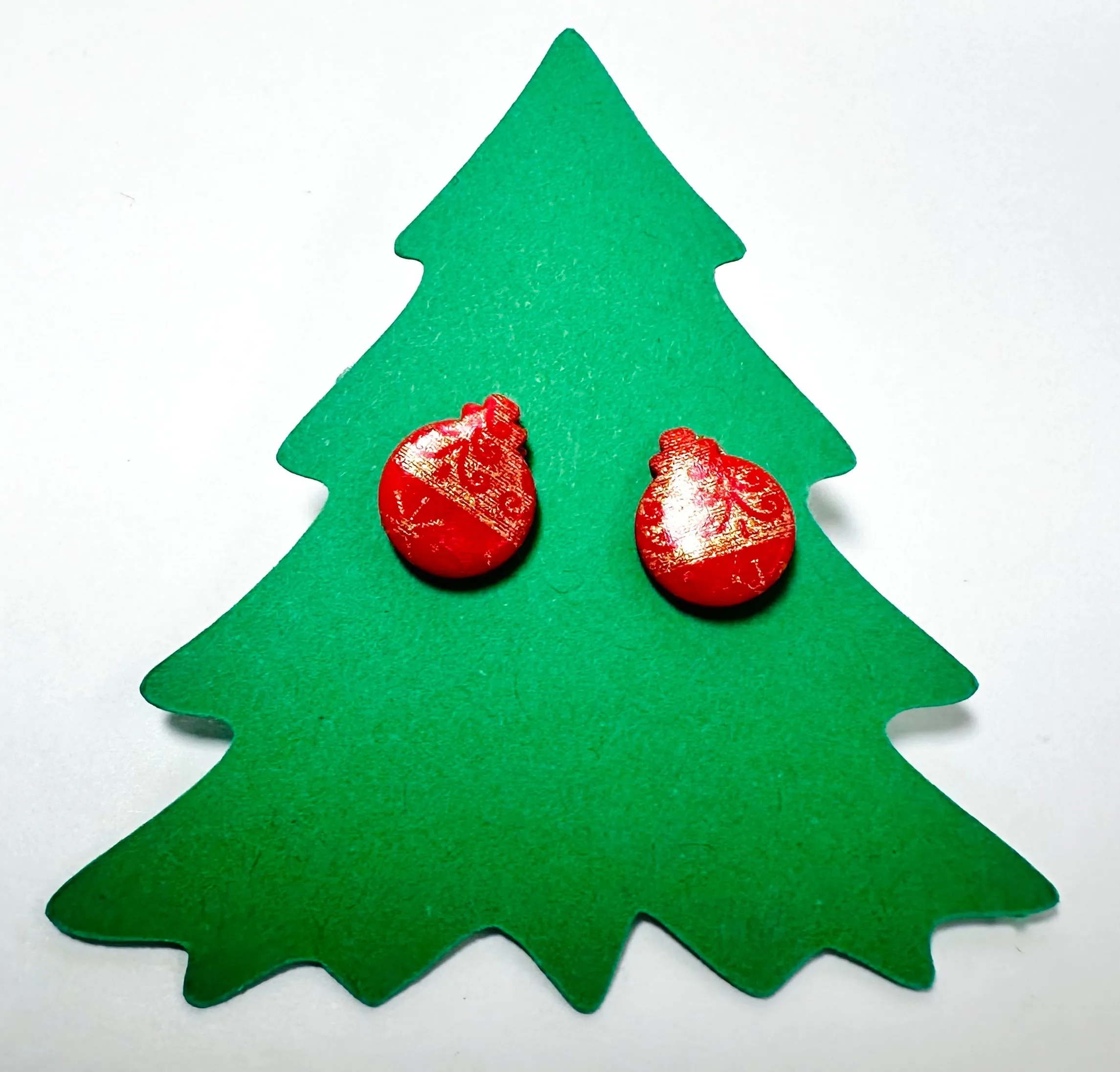 Winter Earrings/ Clay Earrings, Holiday Earrings/ Christmas Earrings- ON SALE only $8!