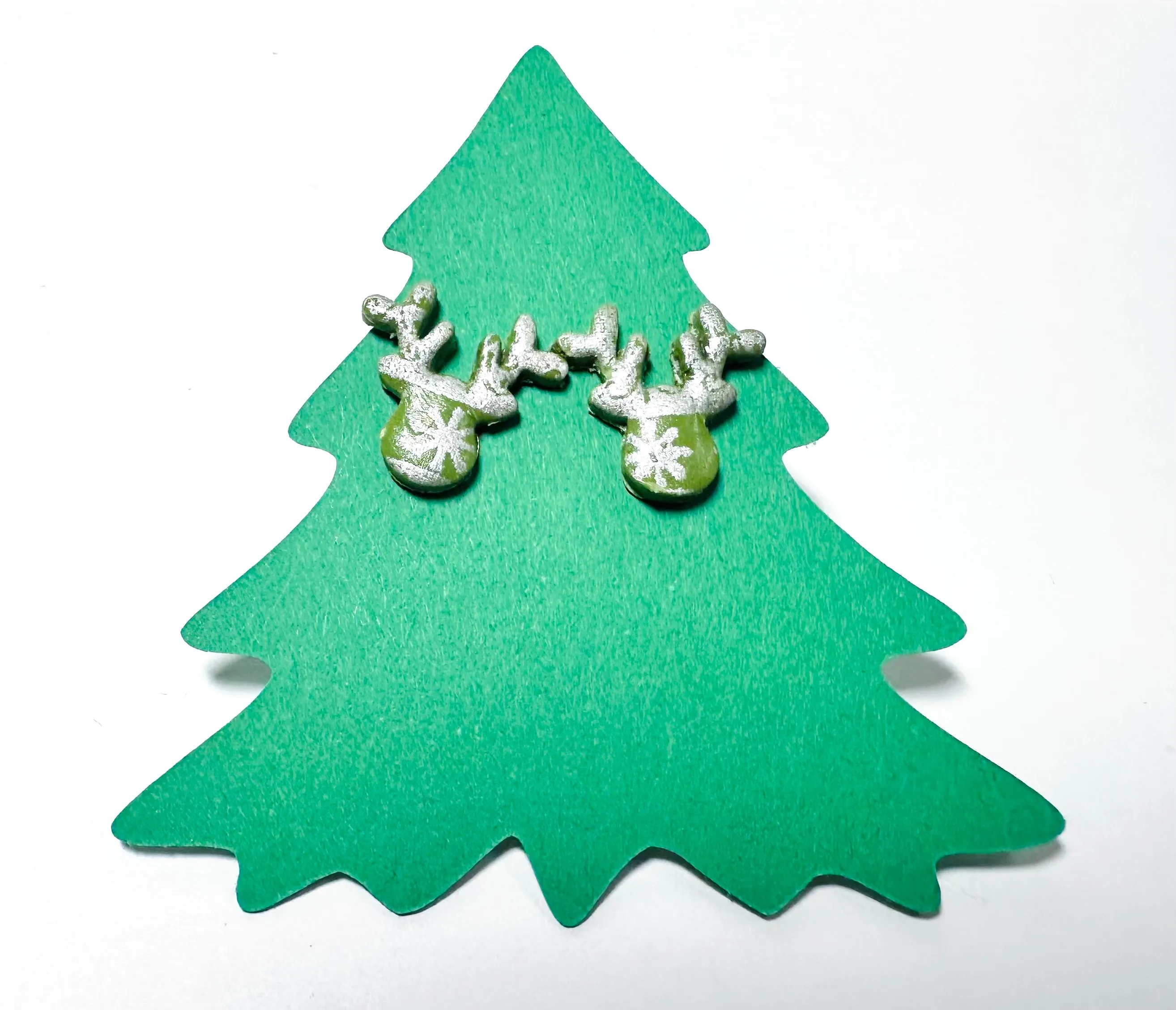 Winter Earrings/ Clay Earrings, Holiday Earrings/ Christmas Earrings- ON SALE only $8!
