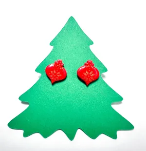 Winter Earrings/ Clay Earrings, Holiday Earrings/ Christmas Earrings- ON SALE only $8!