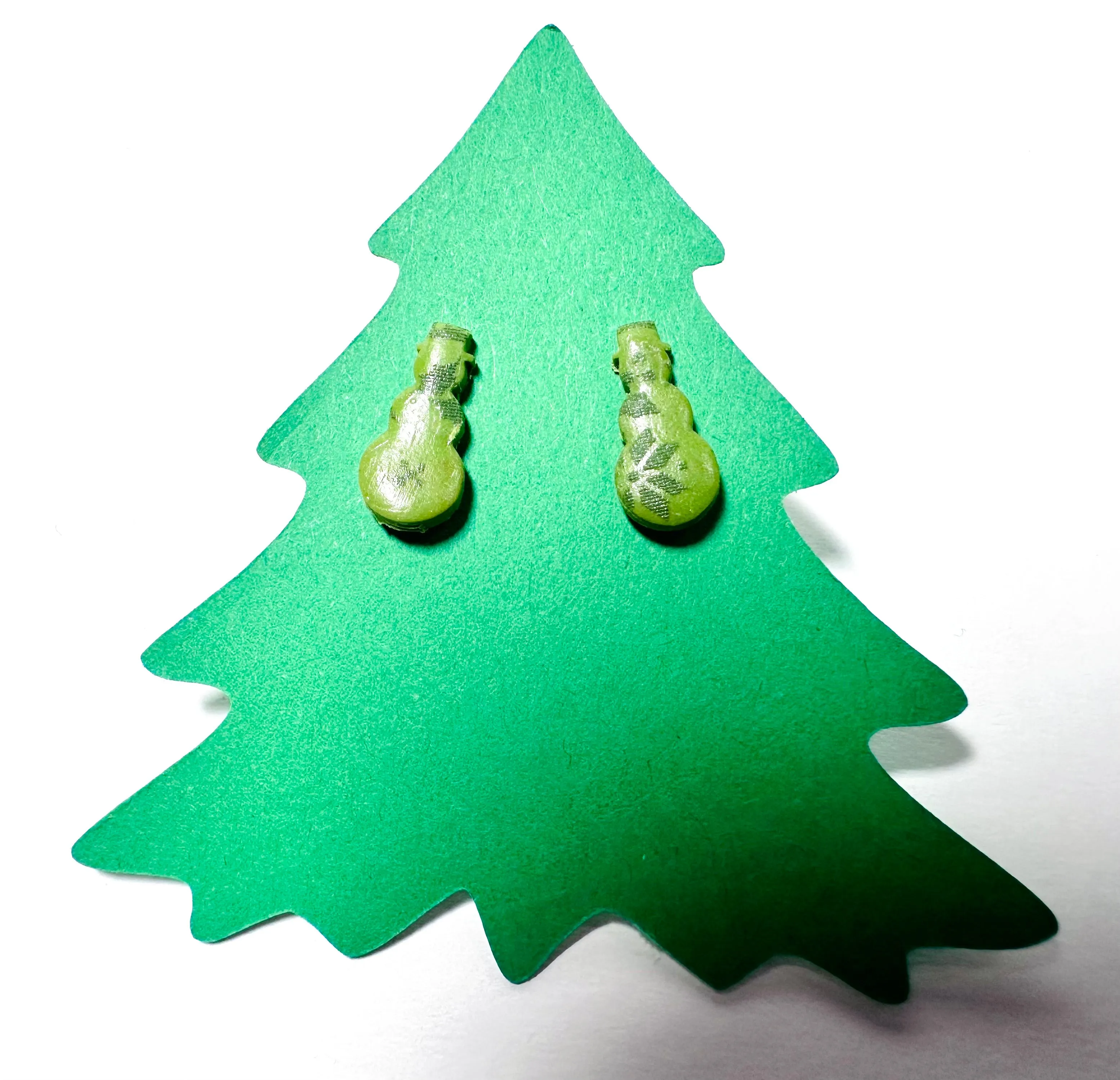 Winter Earrings/ Clay Earrings, Holiday Earrings/ Christmas Earrings- ON SALE only $8!