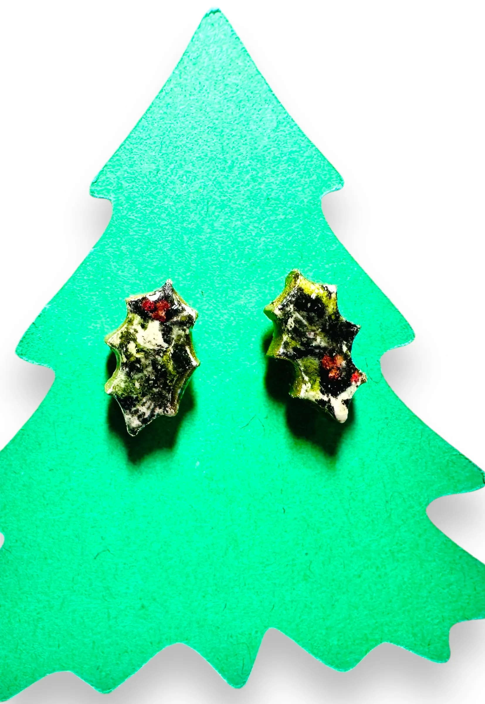 Winter Earrings/ Clay Earrings, Holiday Earrings/ Christmas Earrings- ON SALE only $8!