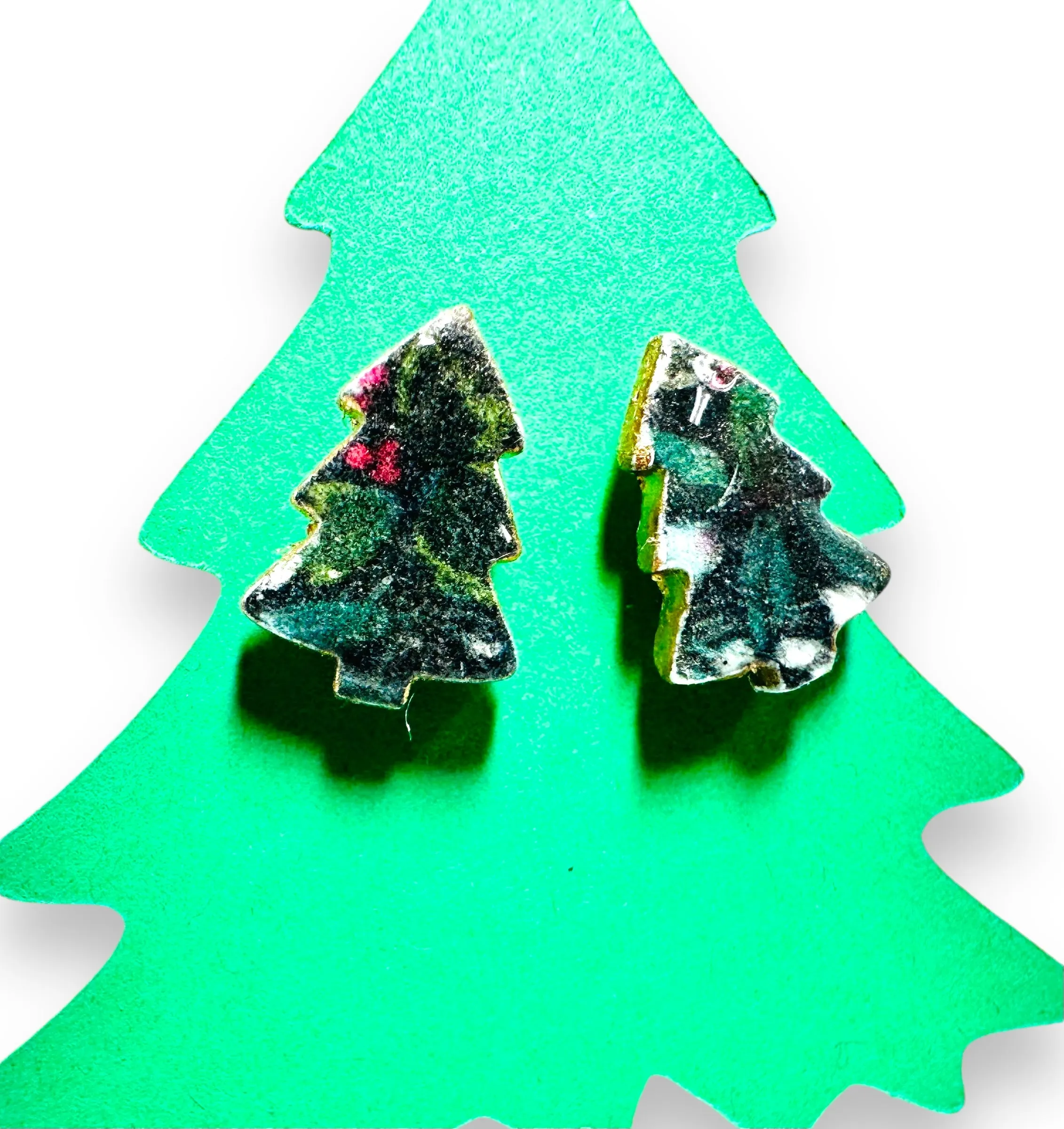 Winter Earrings/ Clay Earrings, Holiday Earrings/ Christmas Earrings- ON SALE only $8!