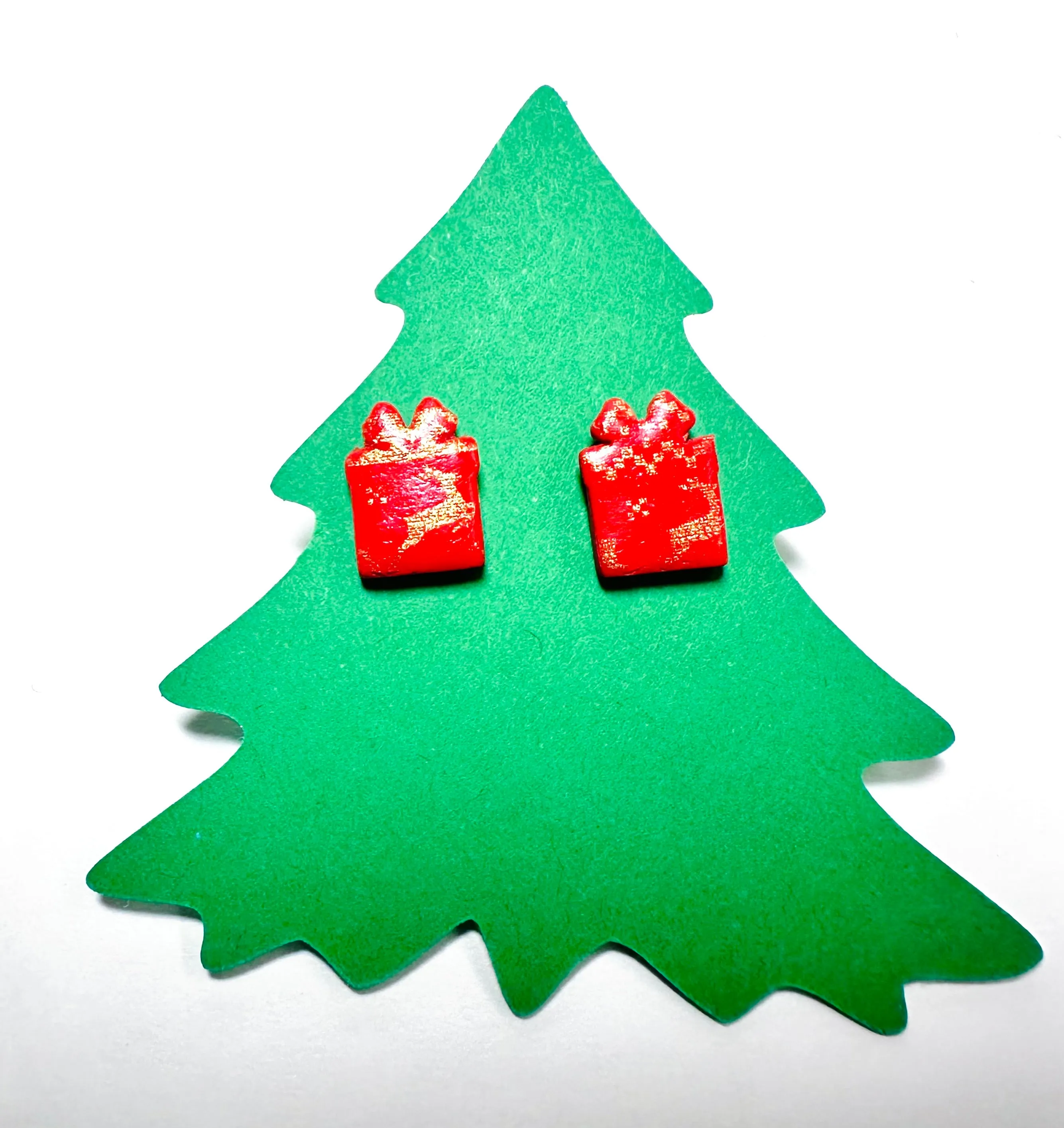 Winter Earrings/ Clay Earrings, Holiday Earrings/ Christmas Earrings- ON SALE only $8!