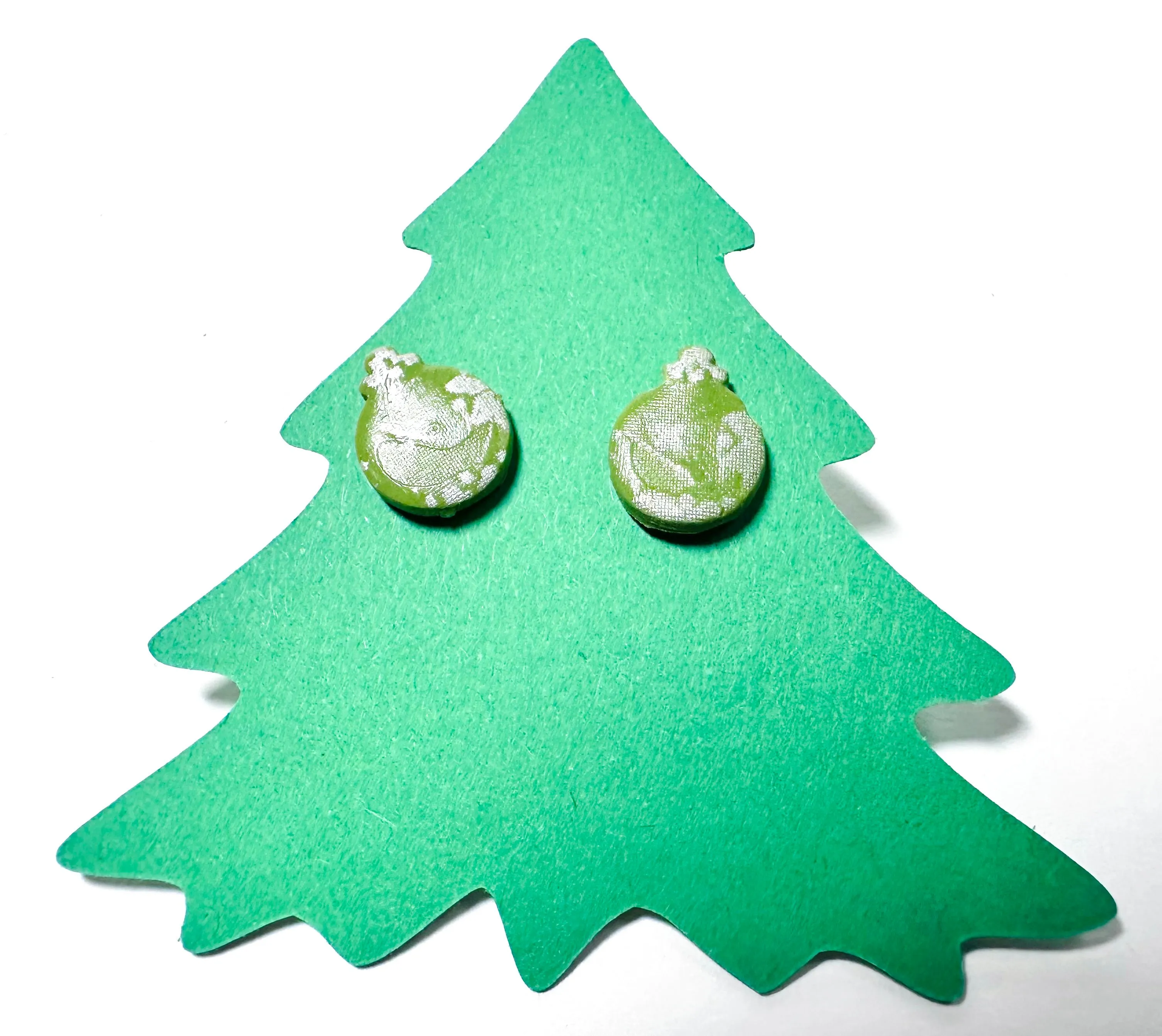 Winter Earrings/ Clay Earrings, Holiday Earrings/ Christmas Earrings- ON SALE only $8!