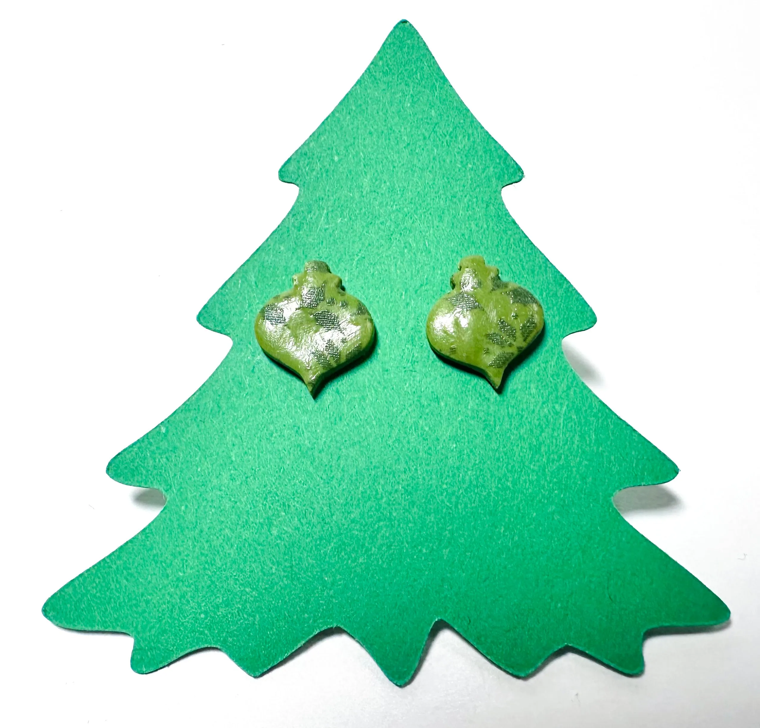 Winter Earrings/ Clay Earrings, Holiday Earrings/ Christmas Earrings- ON SALE only $8!