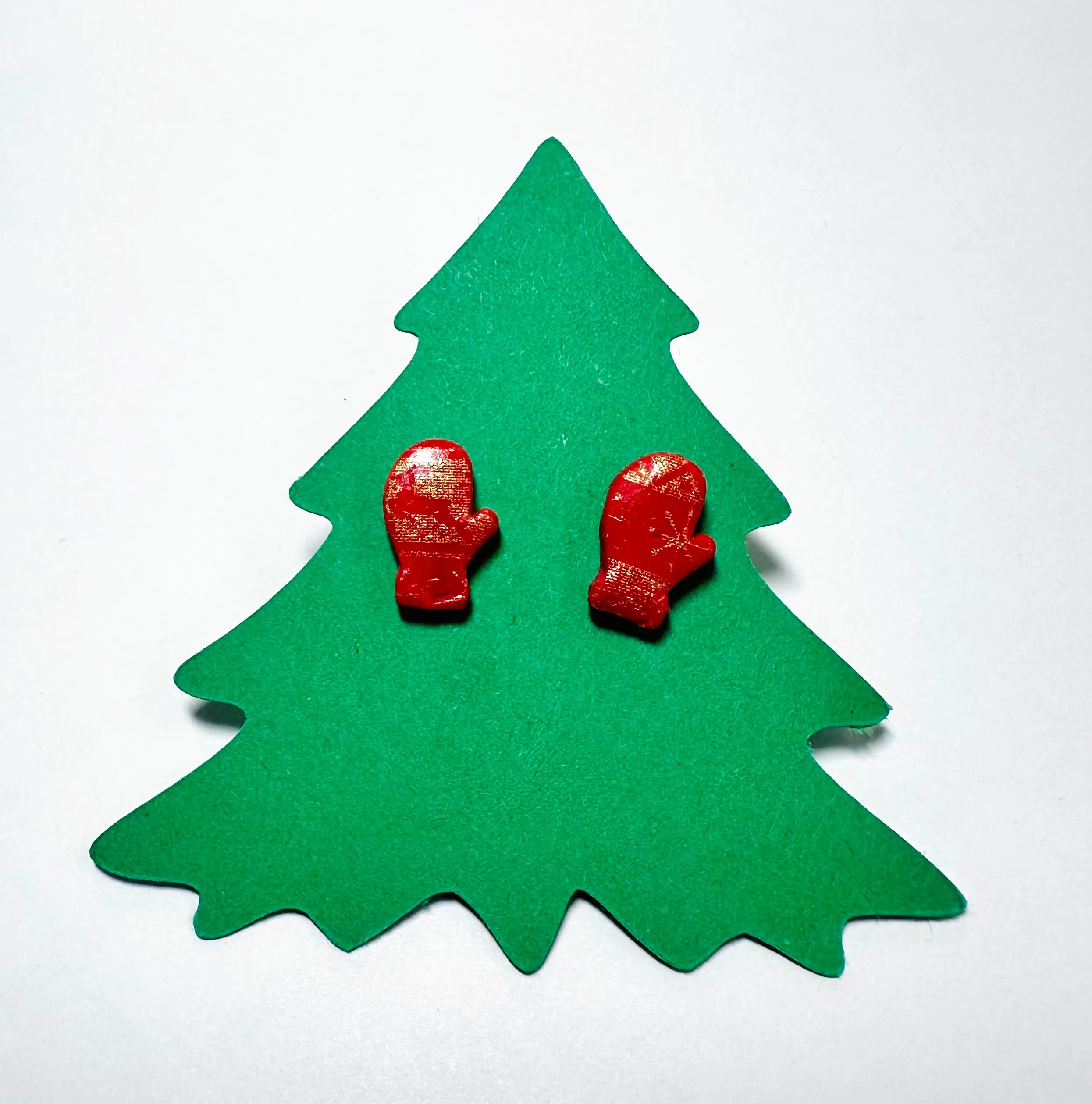 Winter Earrings/ Clay Earrings, Holiday Earrings/ Christmas Earrings- ON SALE only $8!