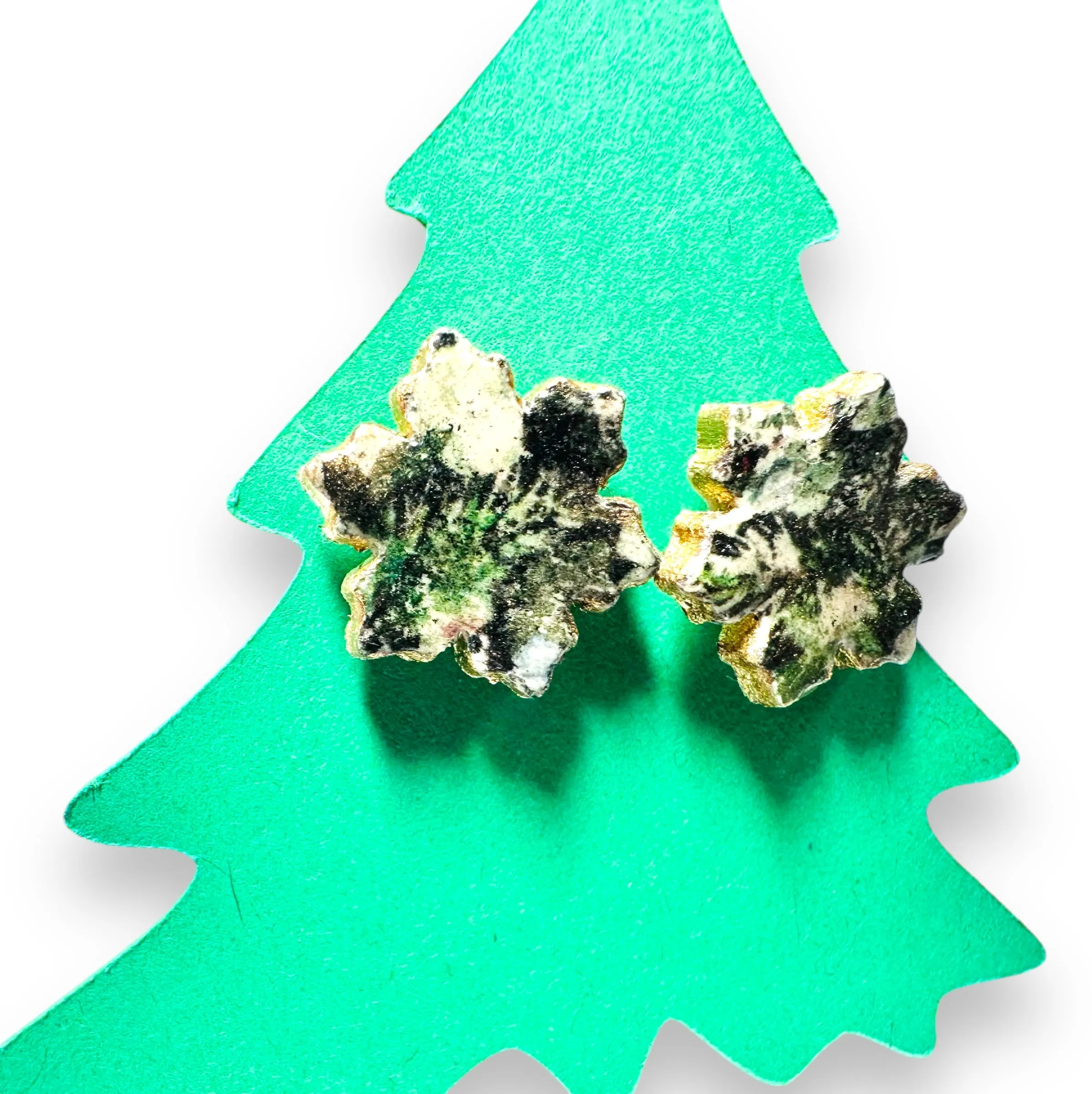 Winter Earrings/ Clay Earrings, Holiday Earrings/ Christmas Earrings- ON SALE only $8!
