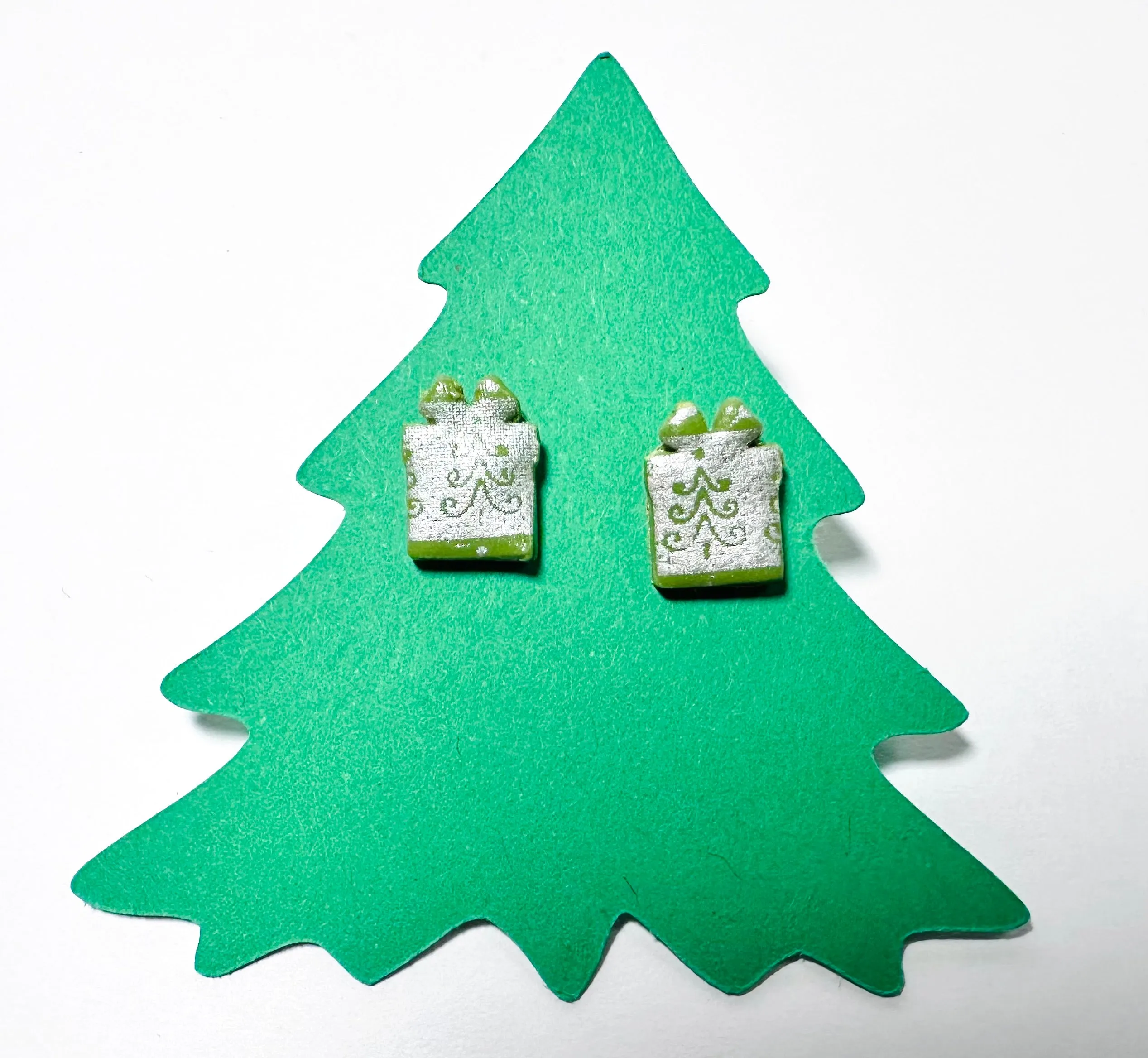 Winter Earrings/ Clay Earrings, Holiday Earrings/ Christmas Earrings- ON SALE only $8!