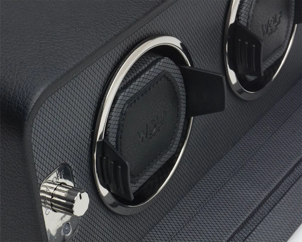 Wolf Windsor Double Watch Winder with Cover